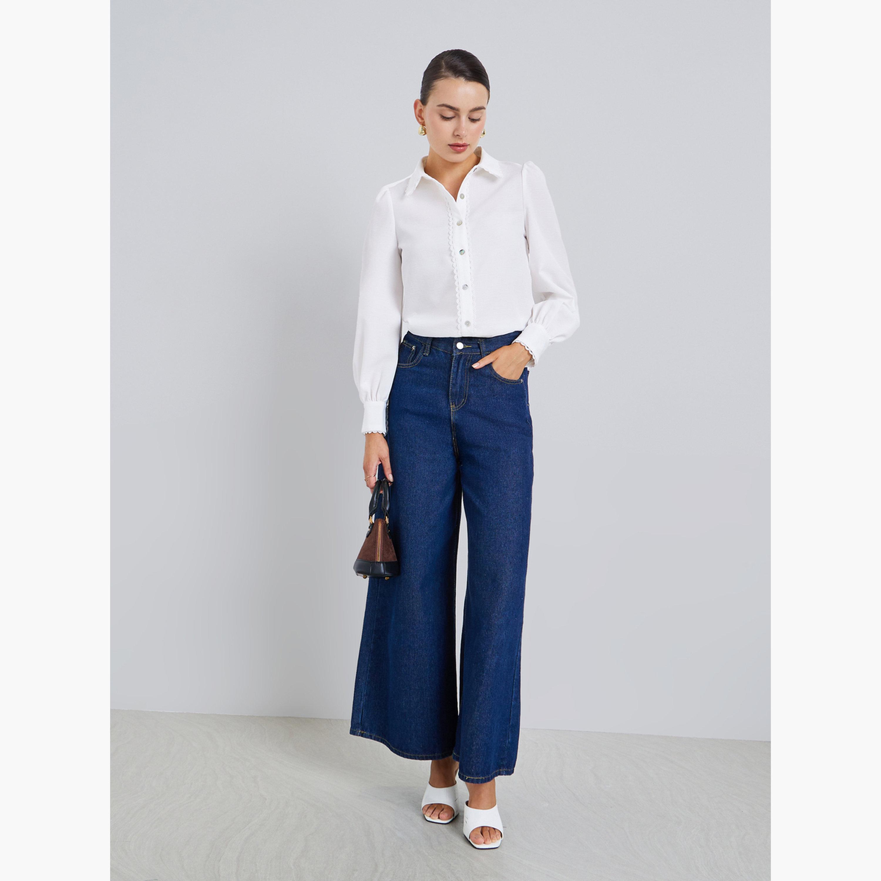 قميص بأكمام طويلة وتفاصيل دانتيل-women-clothing-shirtsandblouses-shirts-image-3