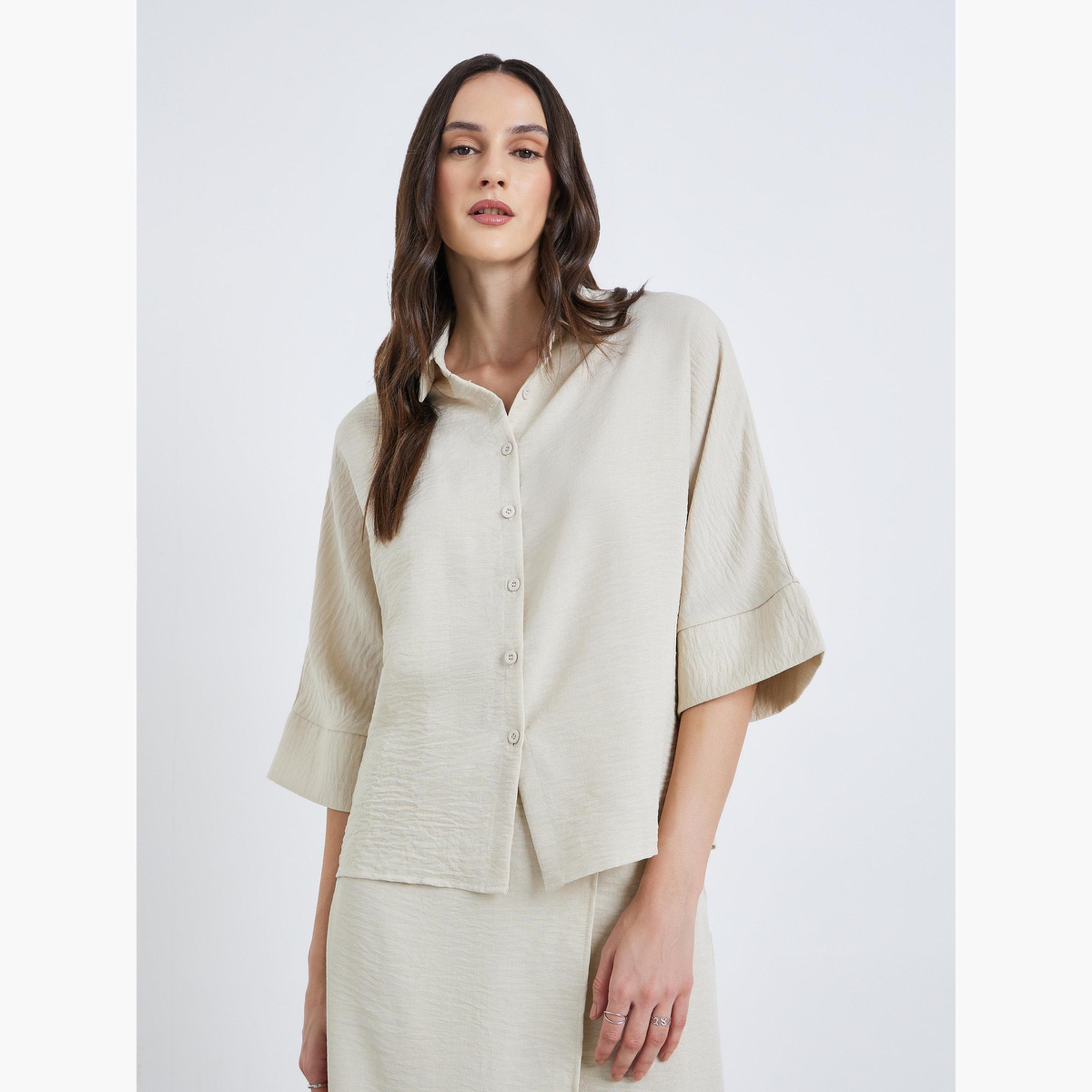 بلوزة بياقة وأزرار-women-clothing-shirtsandblouses-shirts-image-1