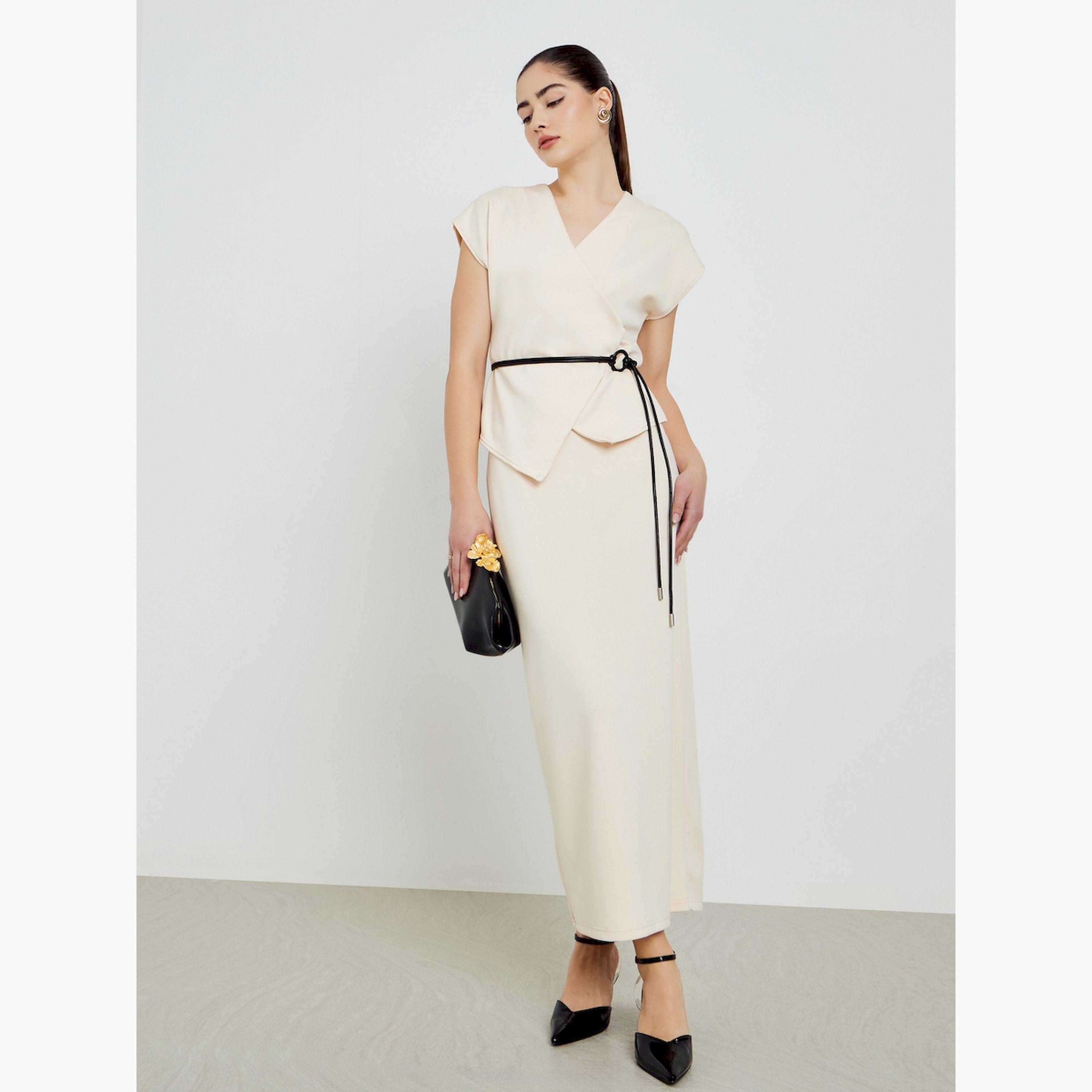 بلوزة بلا أكمام بنمط لف ورباط خصر-women-clothing-shirtsandblouses-blouses-image-2