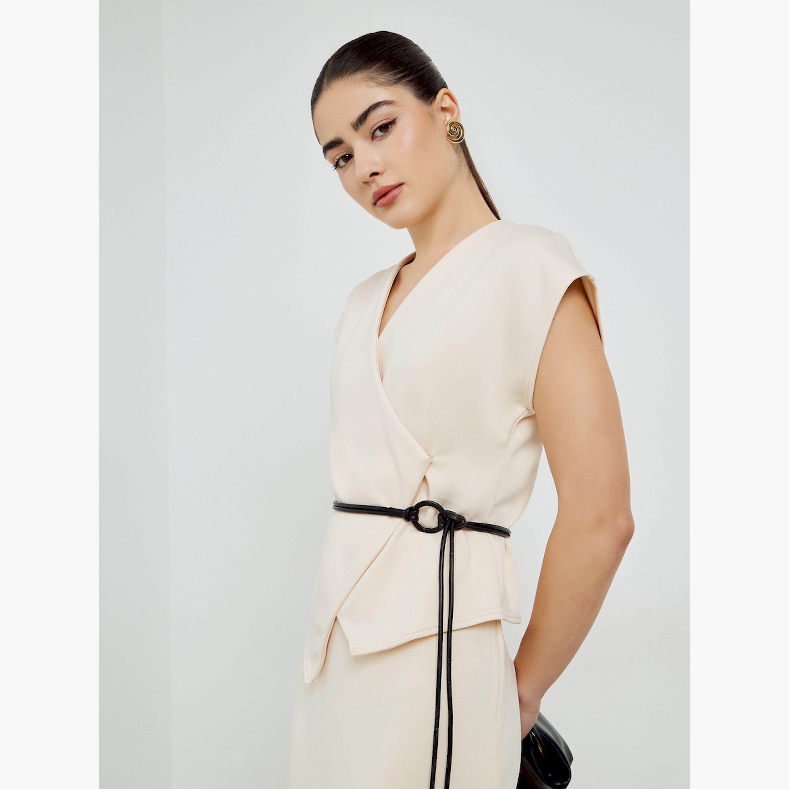 بلوزة بلا أكمام بنمط لف ورباط خصر-women-clothing-shirtsandblouses-blouses-image-3