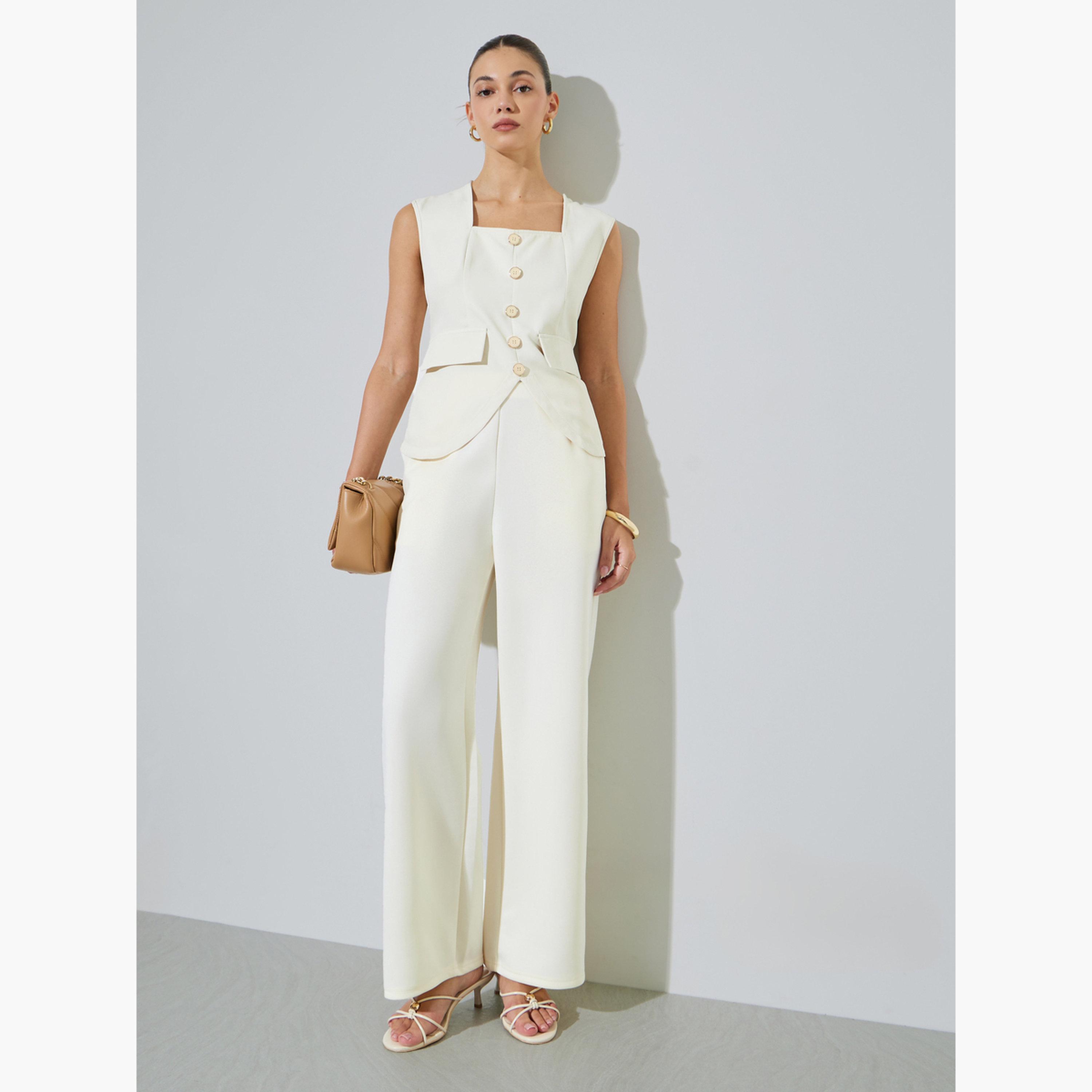 Styli Cream Super Stretch Scuba Pants-women-clothing-bottoms-joggers-image-3