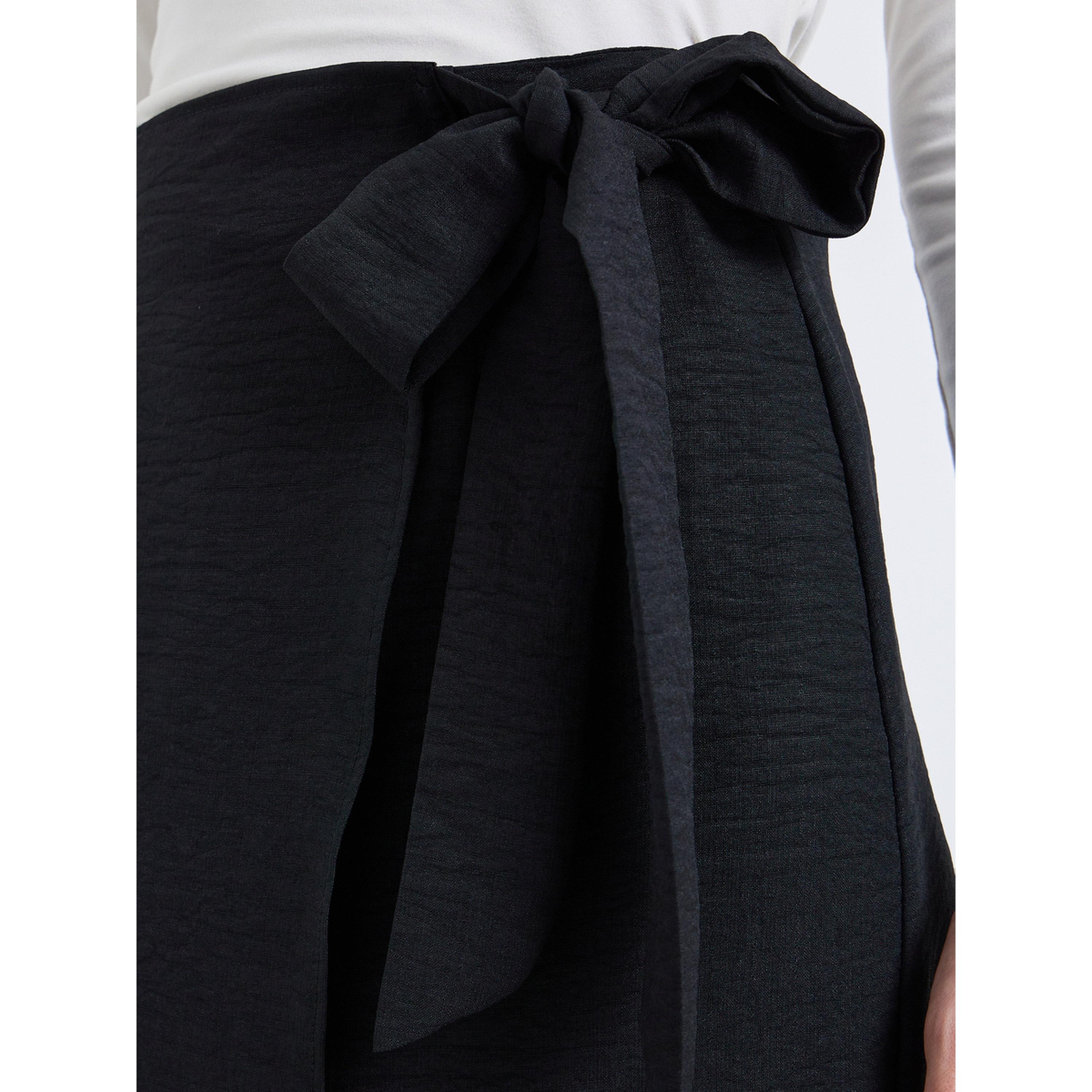 تنورة طويلة بتصميم ملفوف-women-clothing-bottoms-skirts-image-3