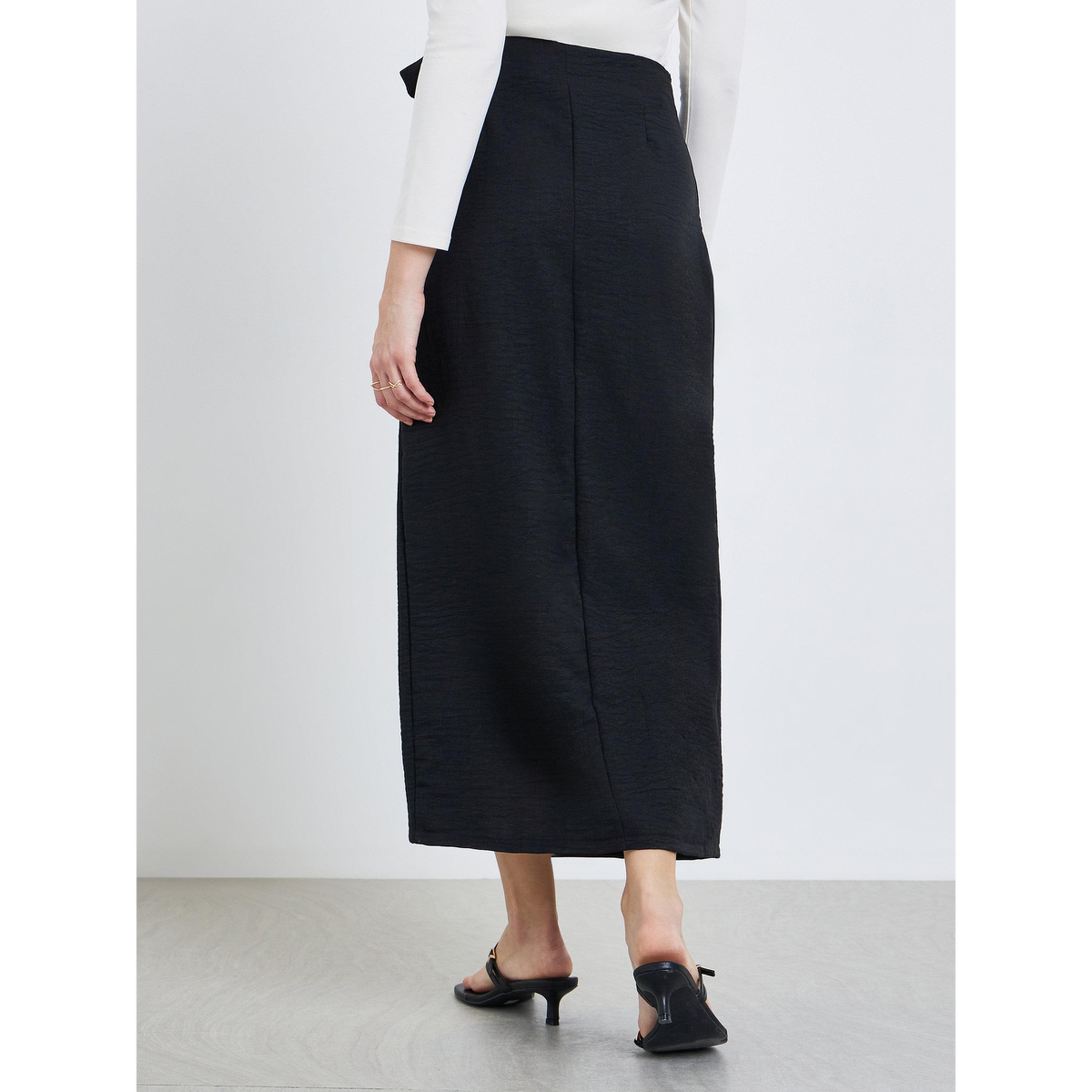 تنورة طويلة بتصميم ملفوف-women-clothing-bottoms-skirts-image-4