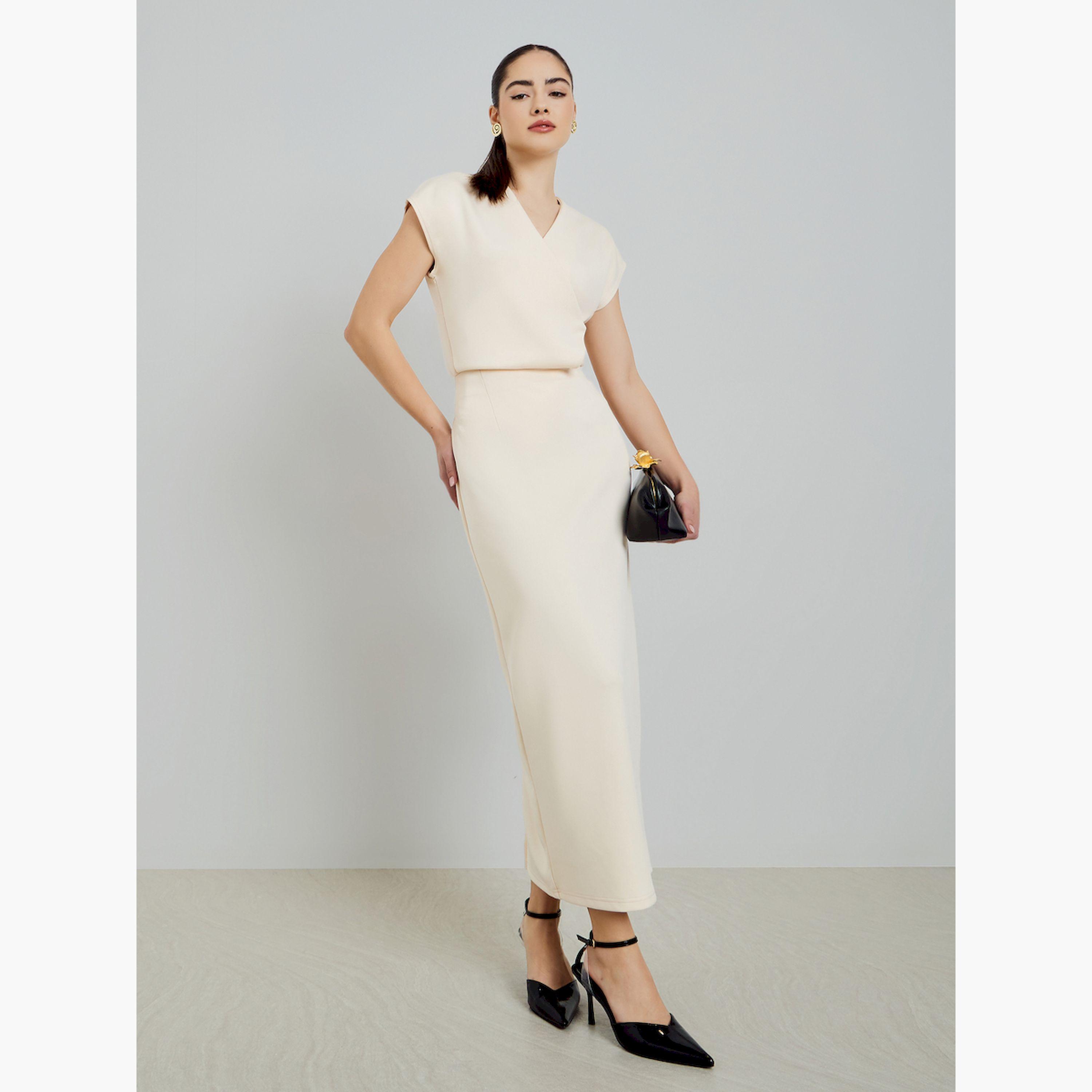تنورة ميدي سادة قصة مستقيمة-women-clothing-skirts-image-2