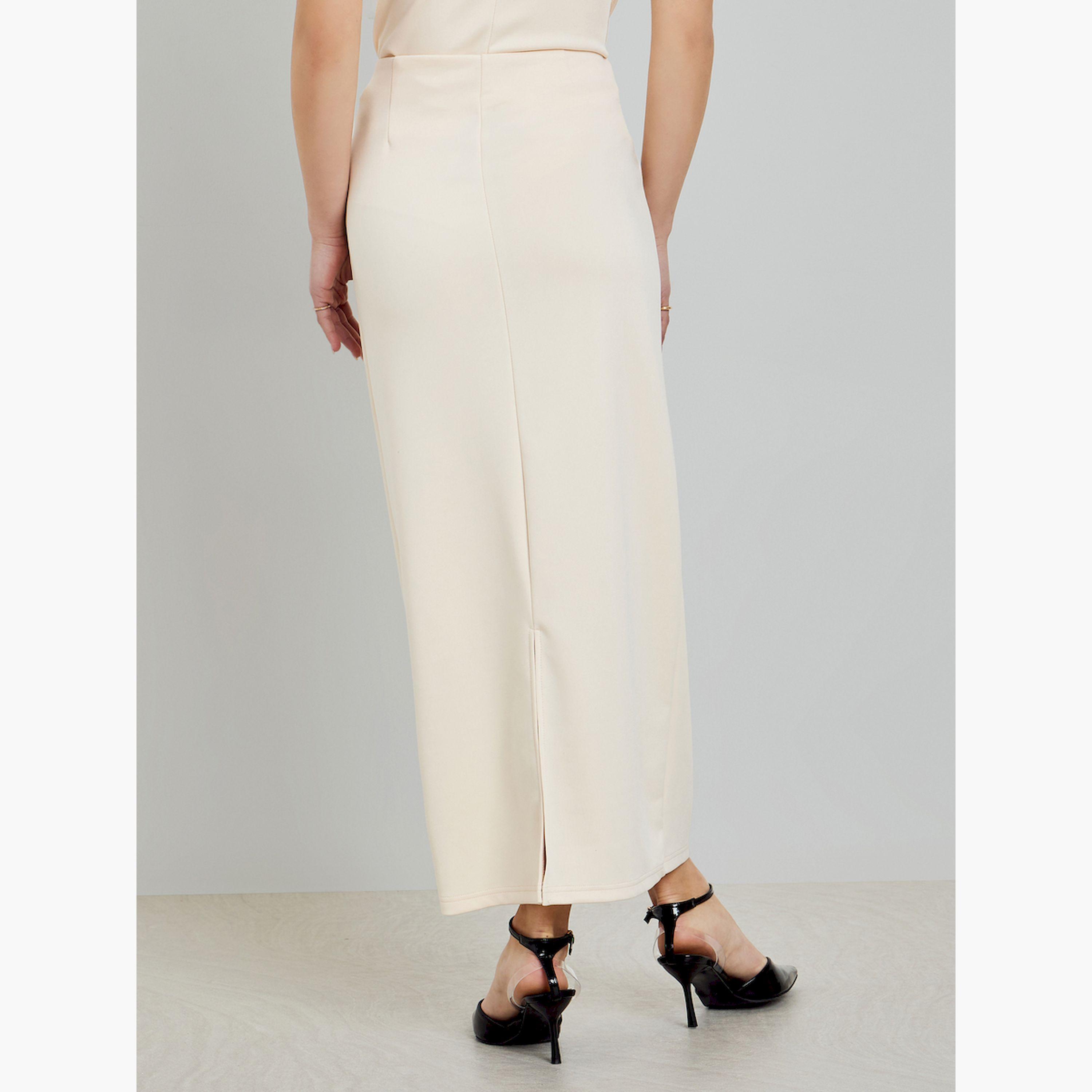 تنورة ميدي سادة قصة مستقيمة-women-clothing-skirts-image-4