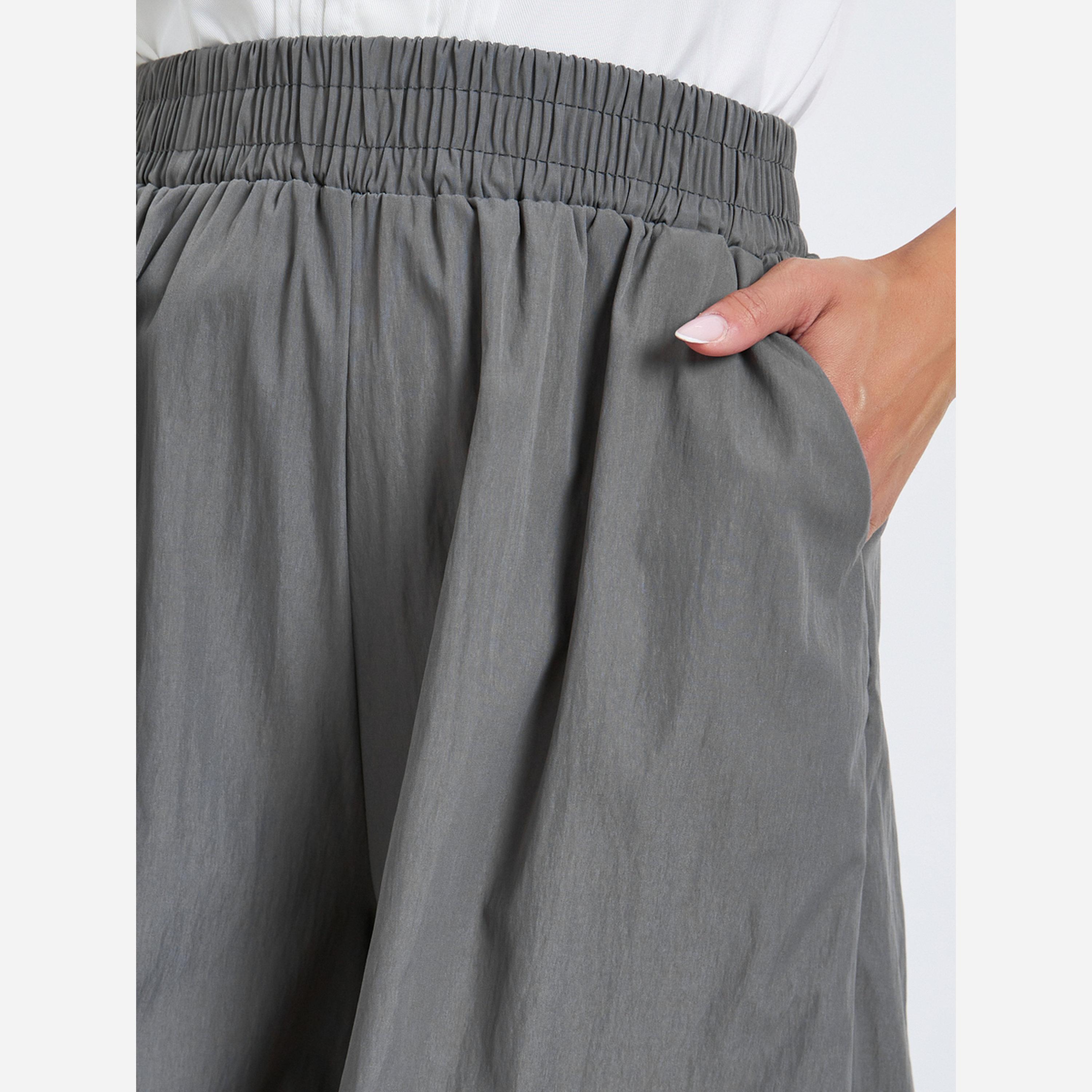 Styli Women Grey Wide Leg Trousers-women-clothing-bottoms-trousers-image-3