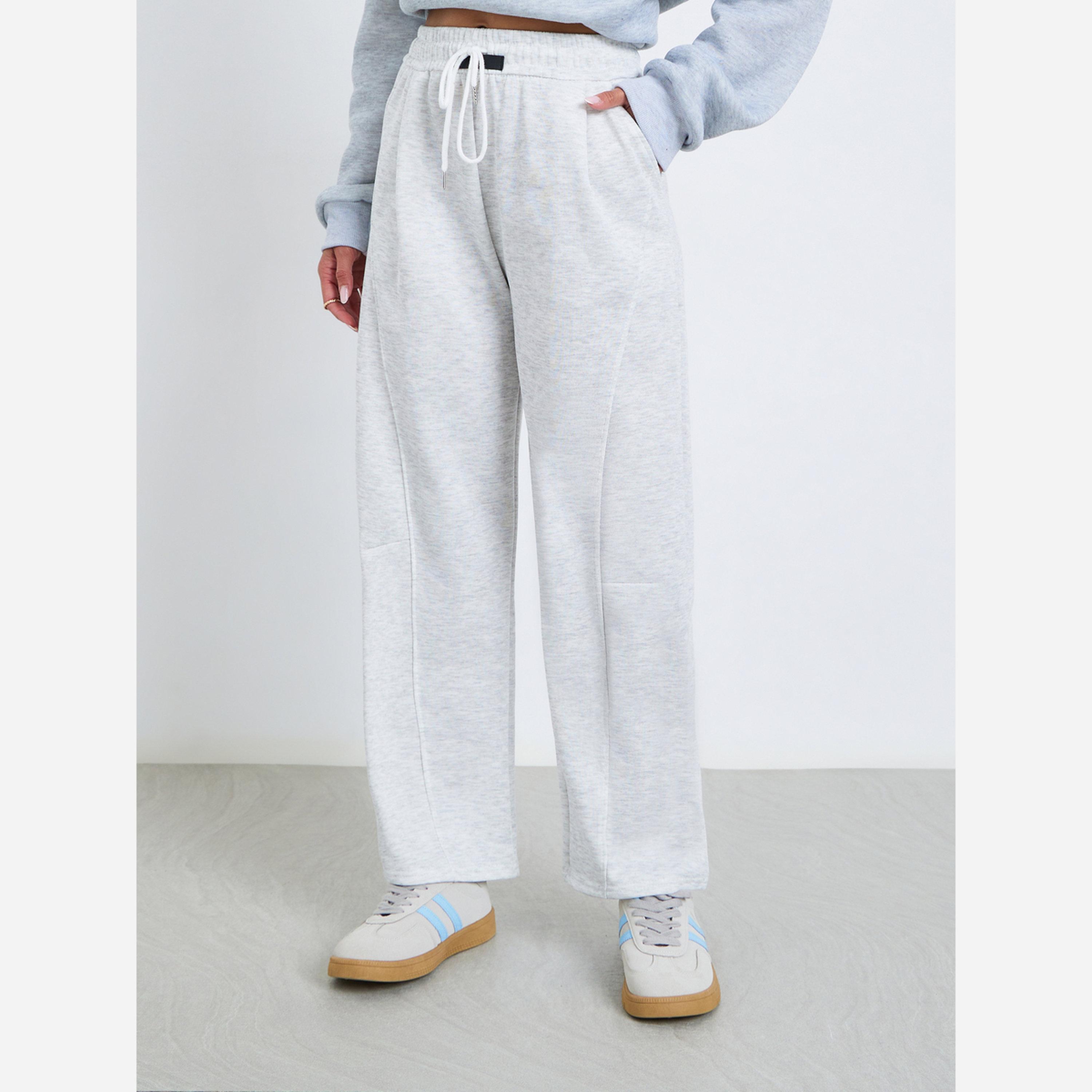 ستايلي - بنطال رياضي مقاس واسع الساقين بخصر رباط-women-clothing-bottoms-joggers-image-1