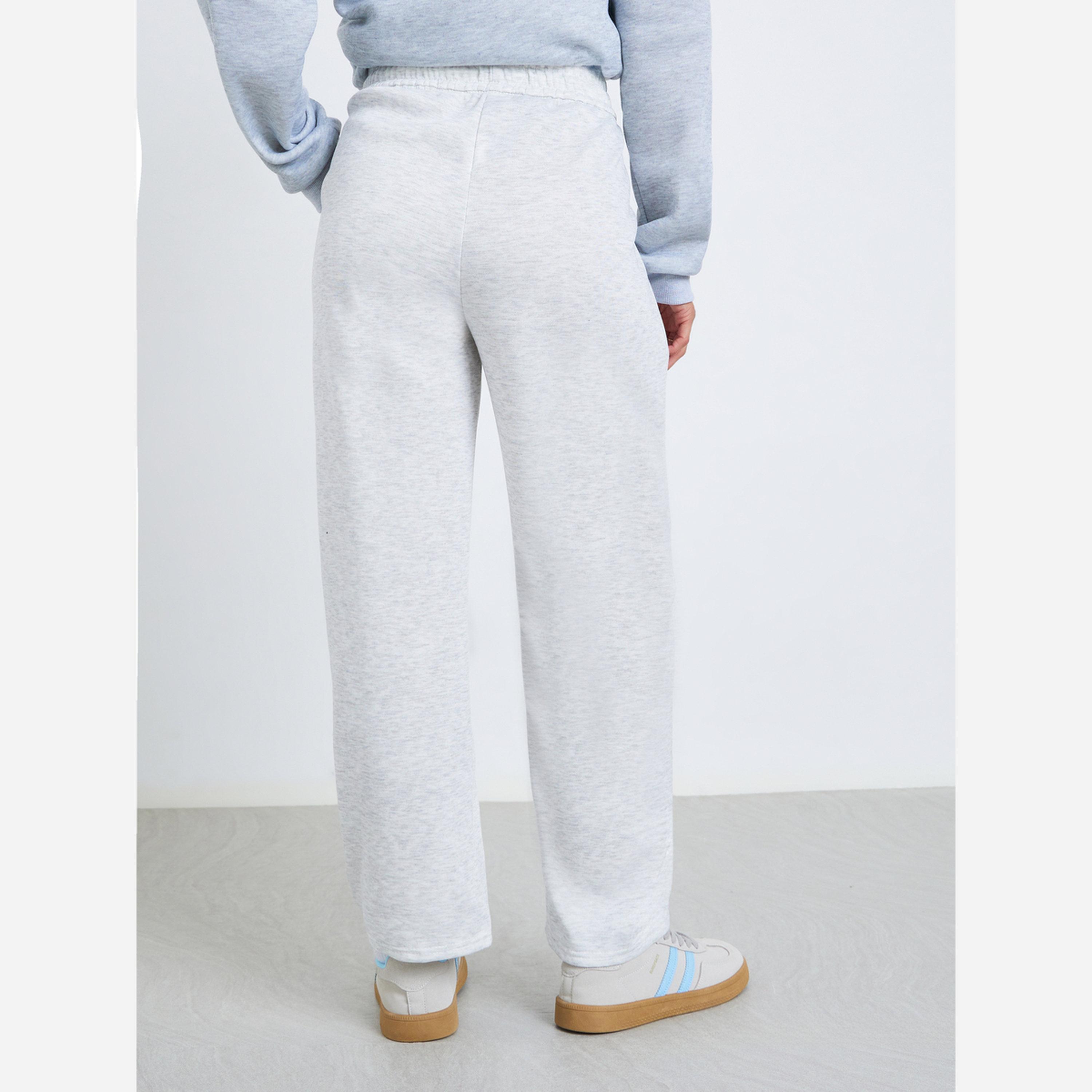 ستايلي - بنطال رياضي مقاس واسع الساقين بخصر رباط-women-clothing-bottoms-joggers-image-4