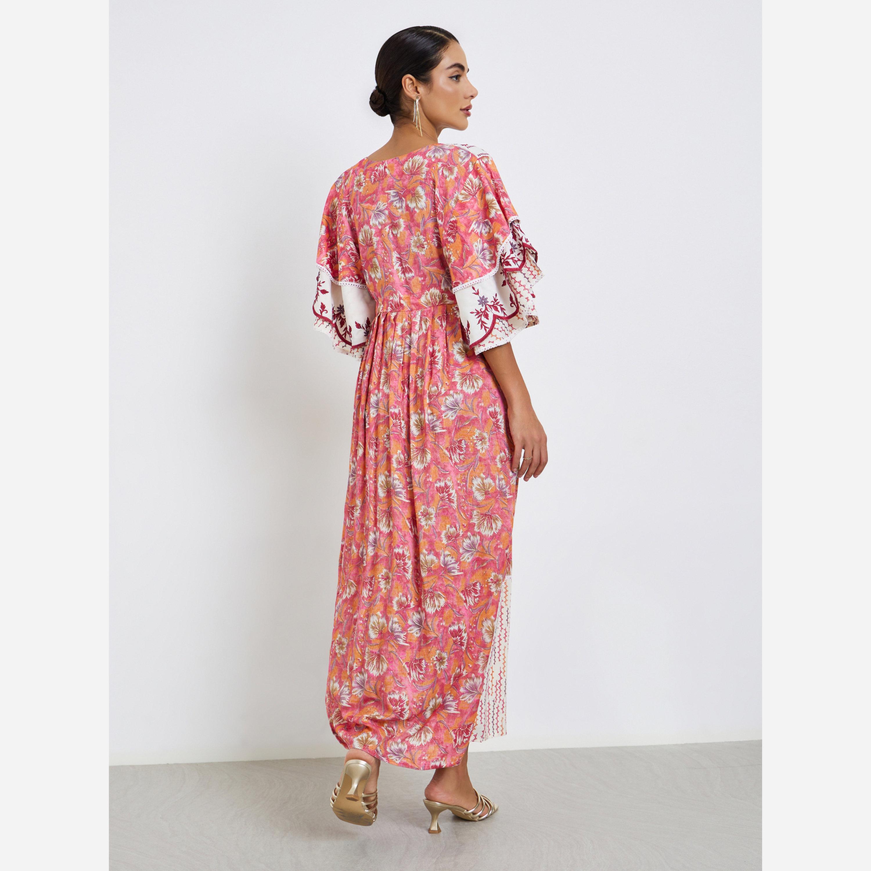 Maxim Creation Embroidered A-Line Jellabiya with Drawstring-women-arabicclothing-jalabiyas-image-5
