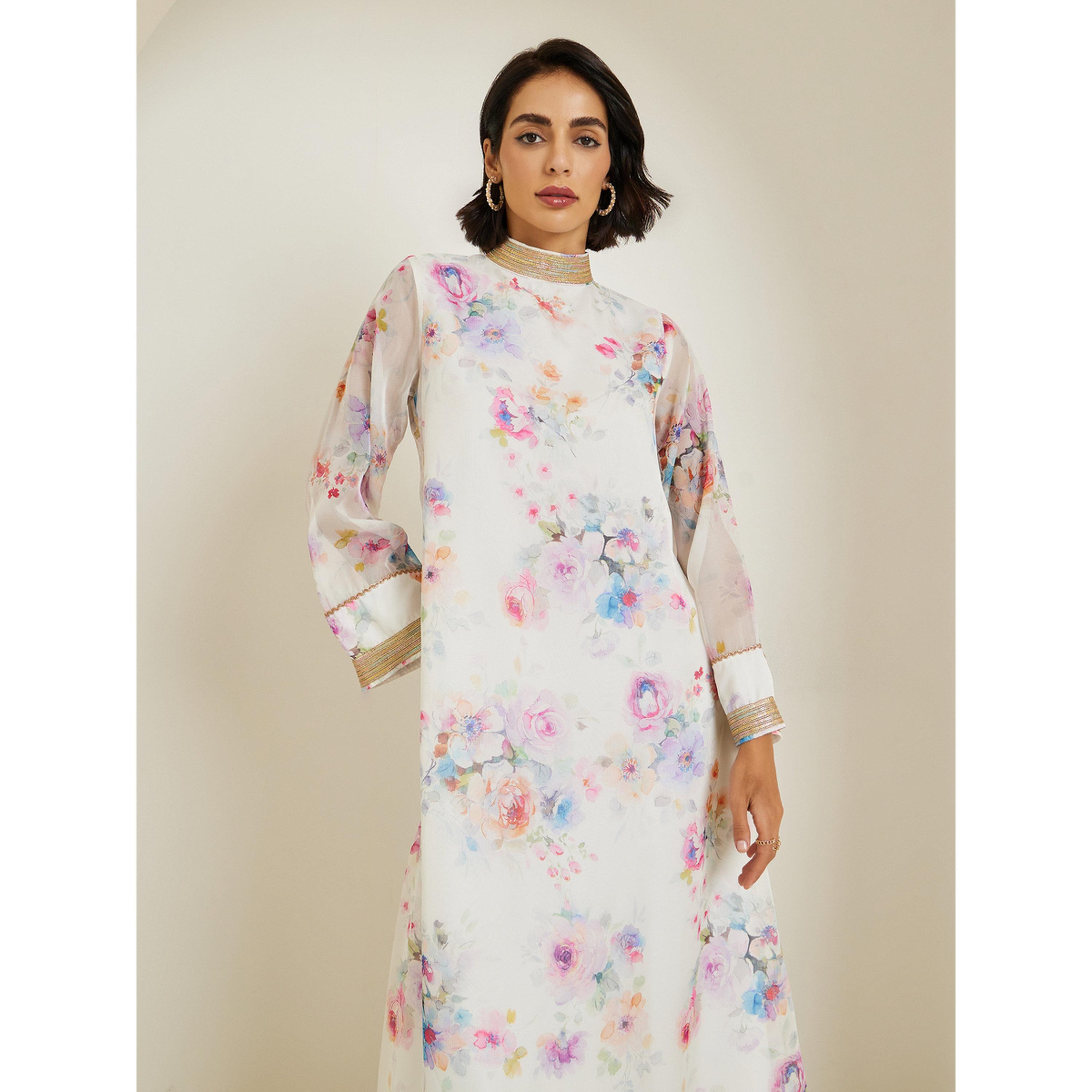 جلابية أورجانزا بنقشة زهور-women-arabicclothing-jalabiyas-image-2