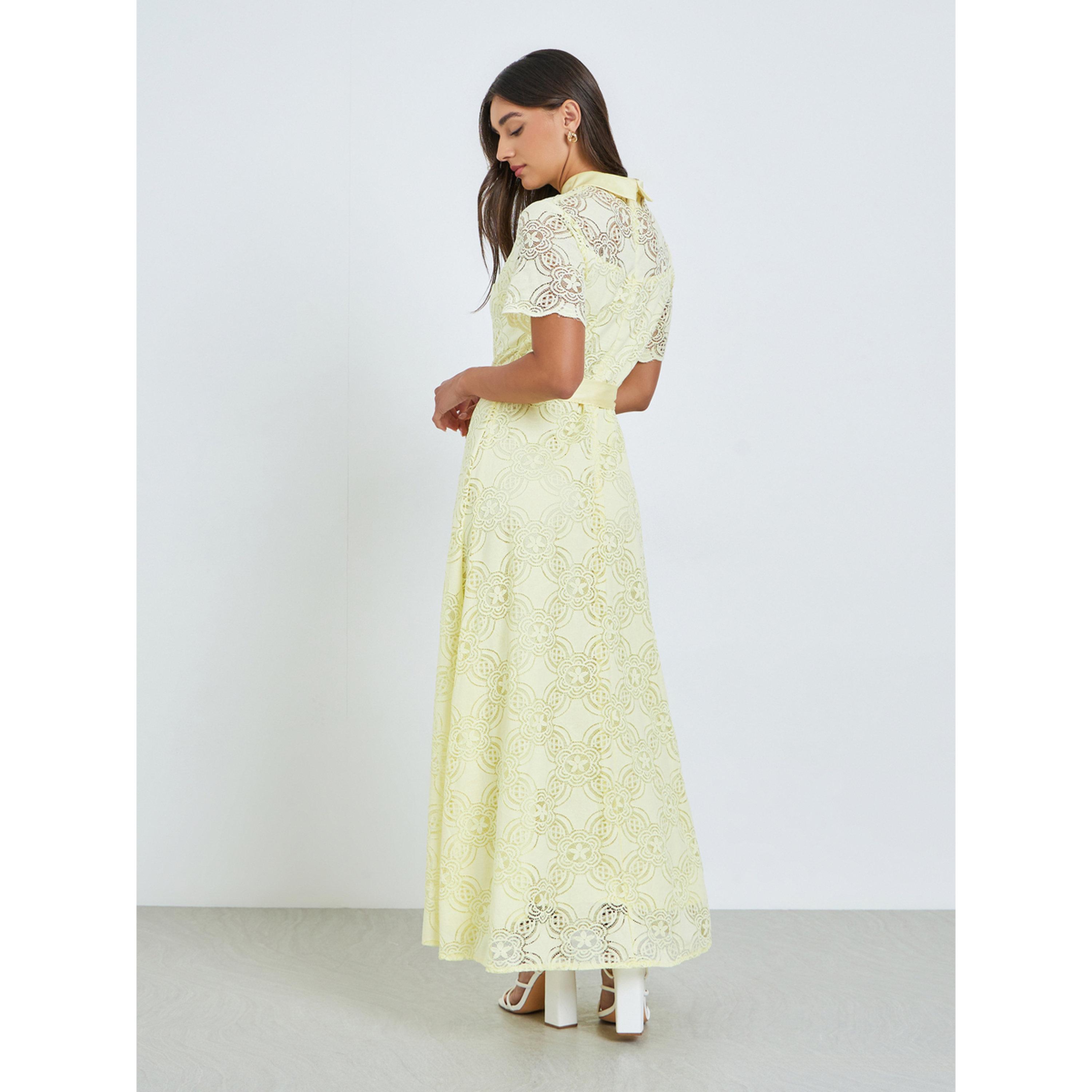 فستان طويل بنمط قميص من الدانتيل-women-clothing-dresses-image-4
