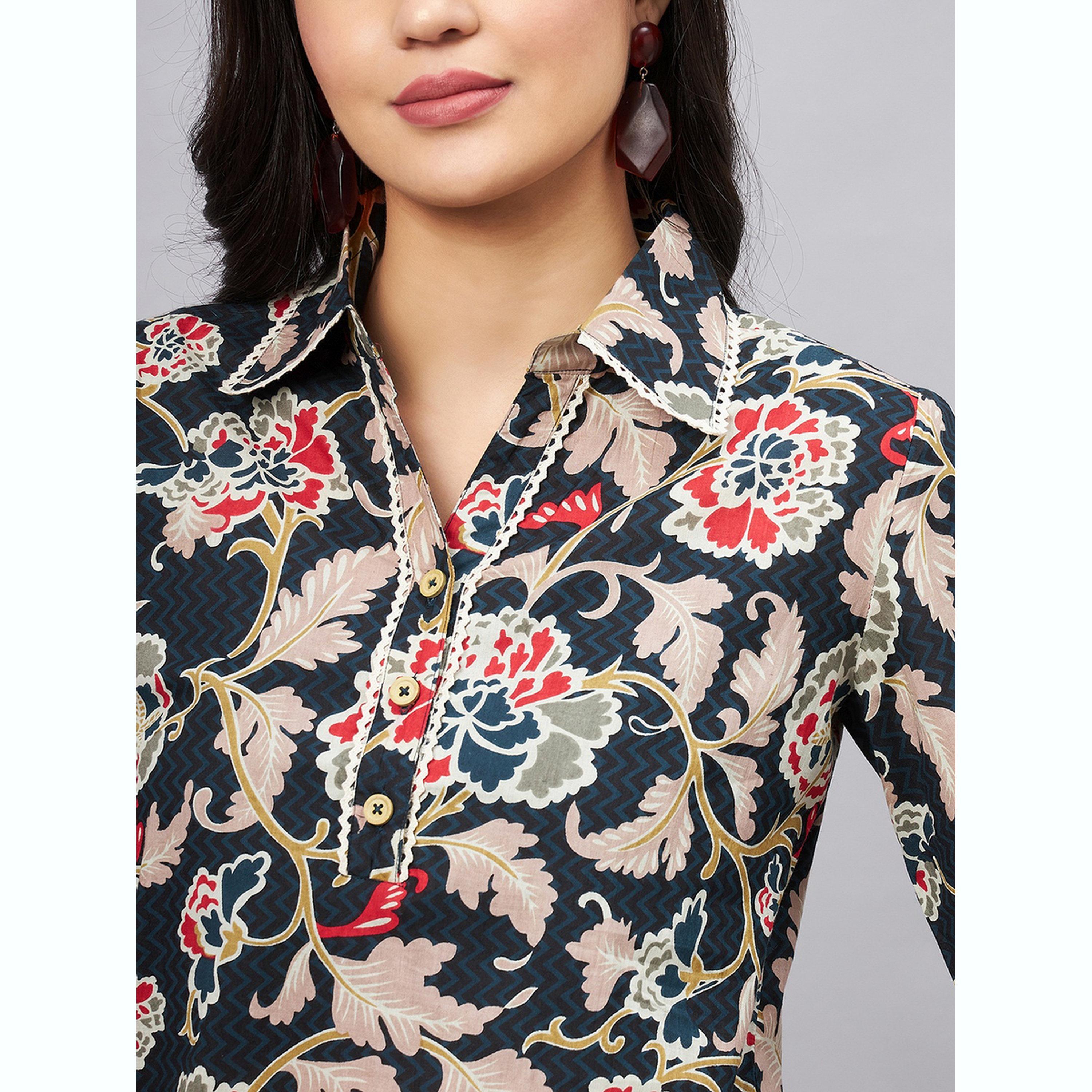 طقم منسق من بلوزة طويلة وبنطال مع ربطة سكرانشي-women-clothing-coordsets-image-6