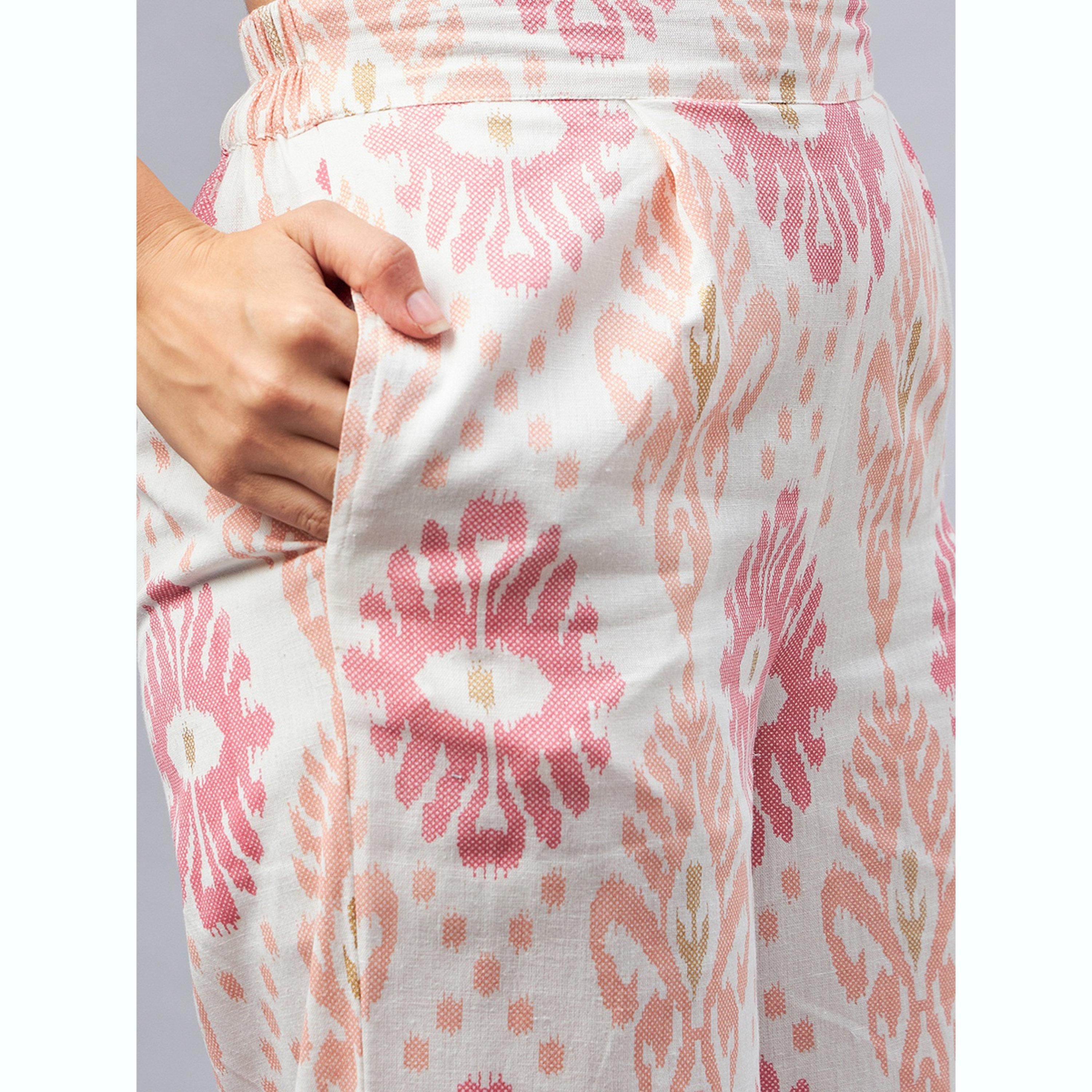 طقم سترة مطبوعة بنمط هندسي وبنطال-women-clothing-coordsets-image-5