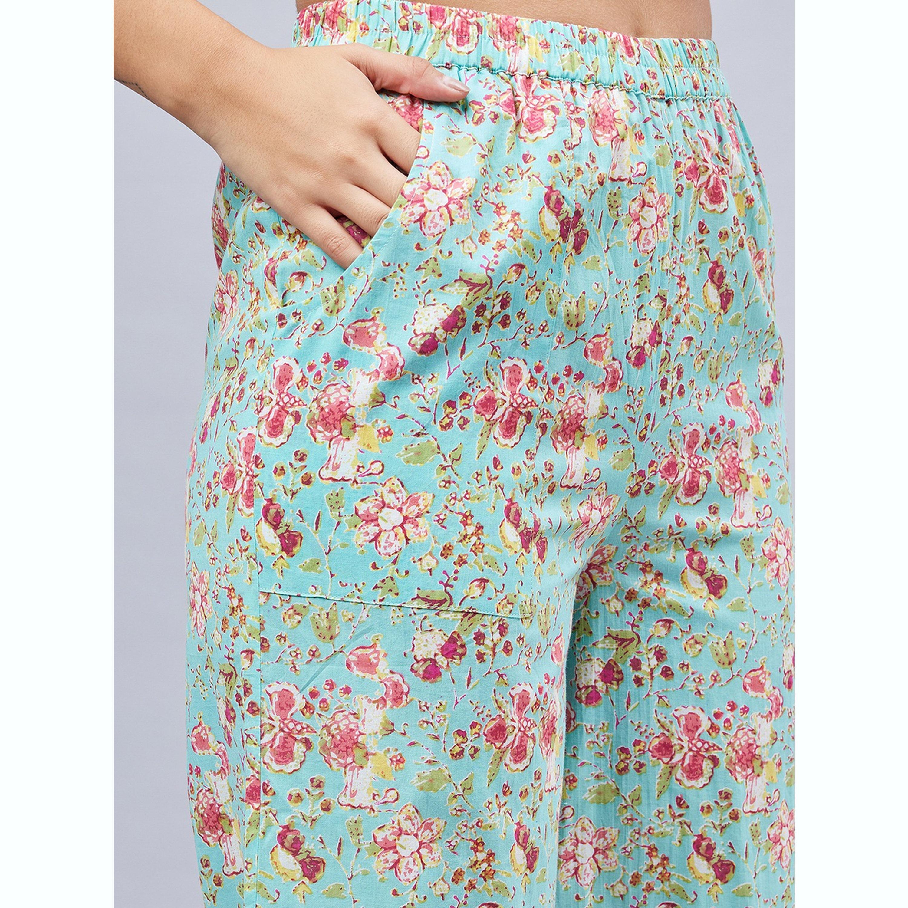 طقم تونيك مطبوع مع بنطال-women-clothing-coordsets-image-4