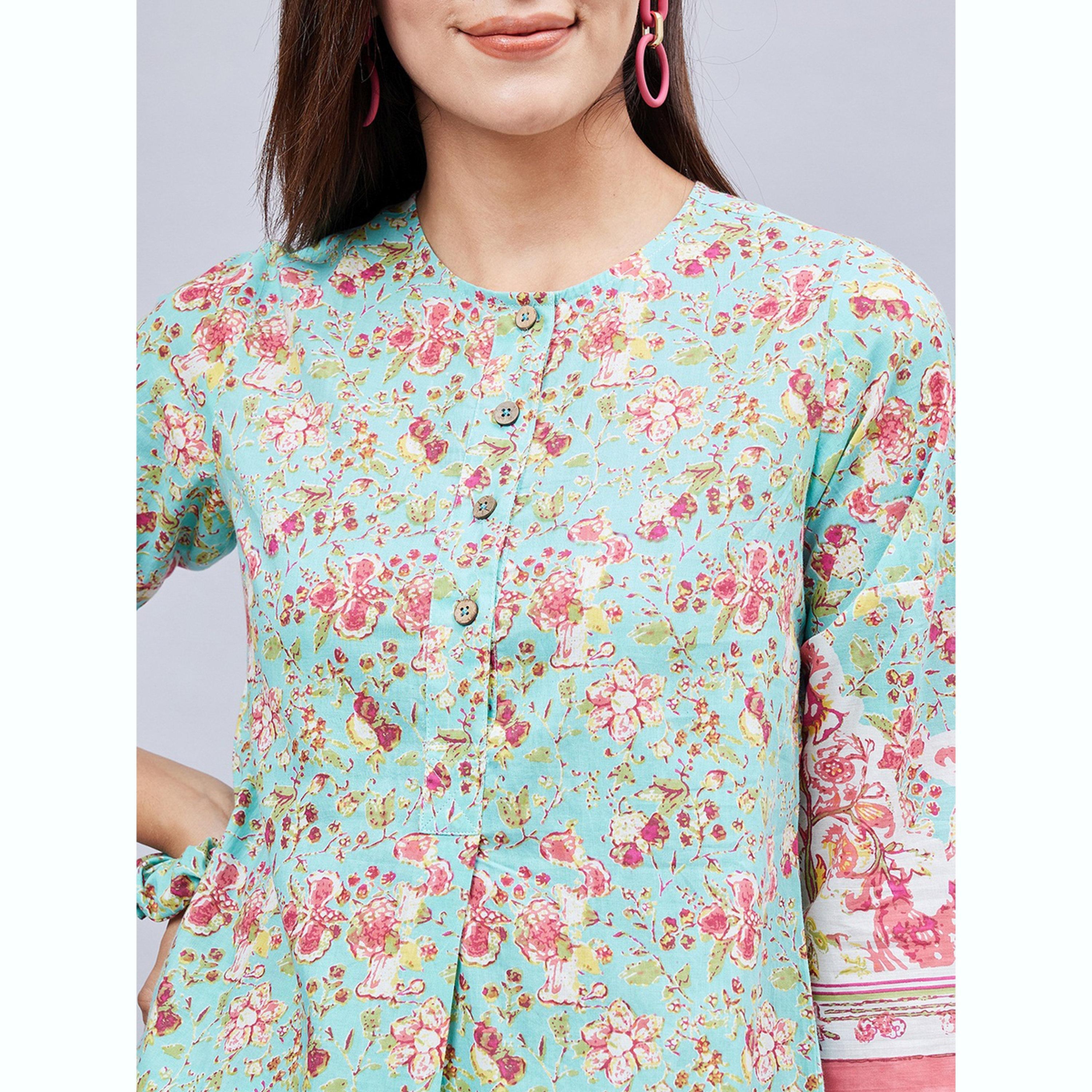 طقم تونيك مطبوع مع بنطال-women-clothing-coordsets-image-6