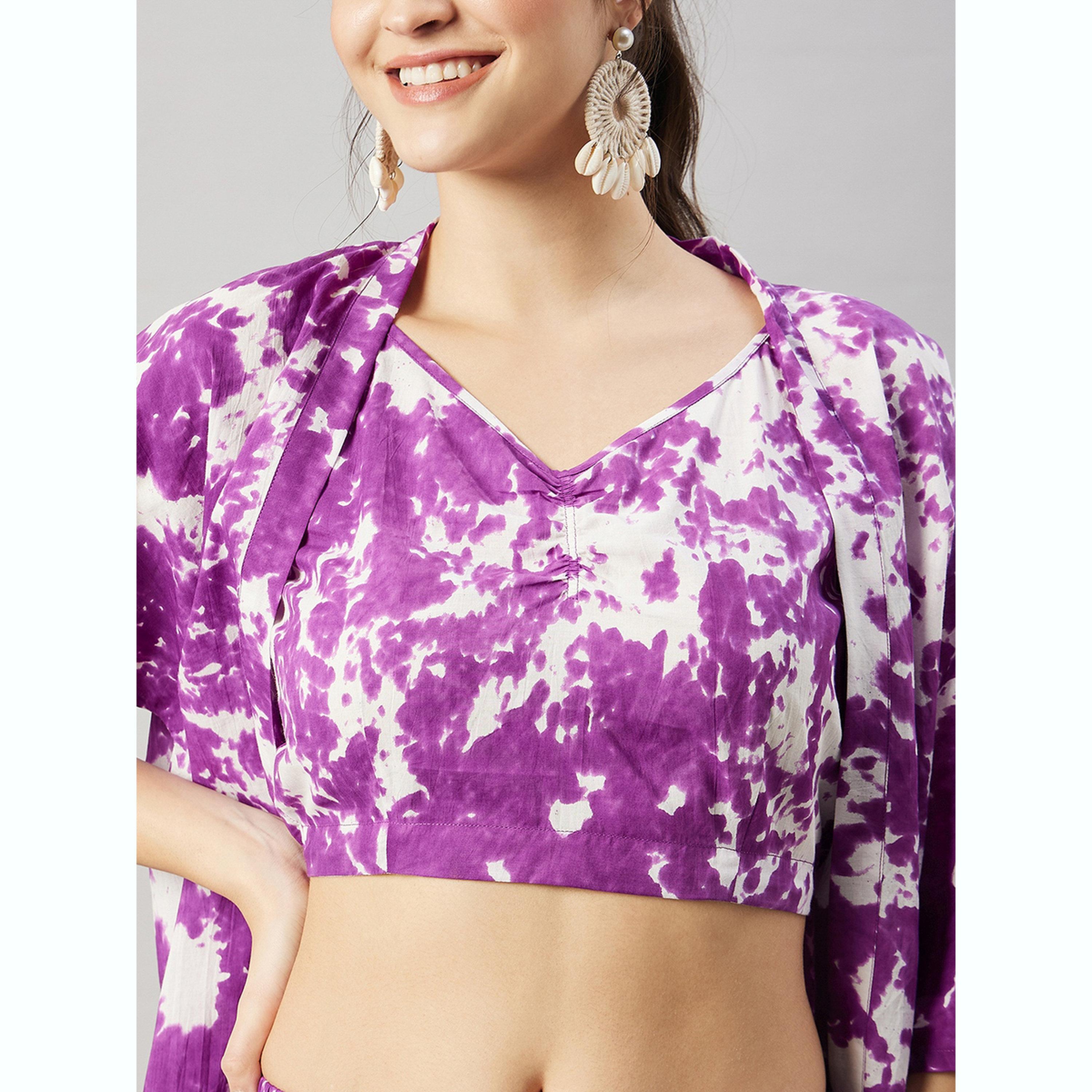 طقم كيمونو وبلوزة وشورت-women-clothing-coordsets-image-5