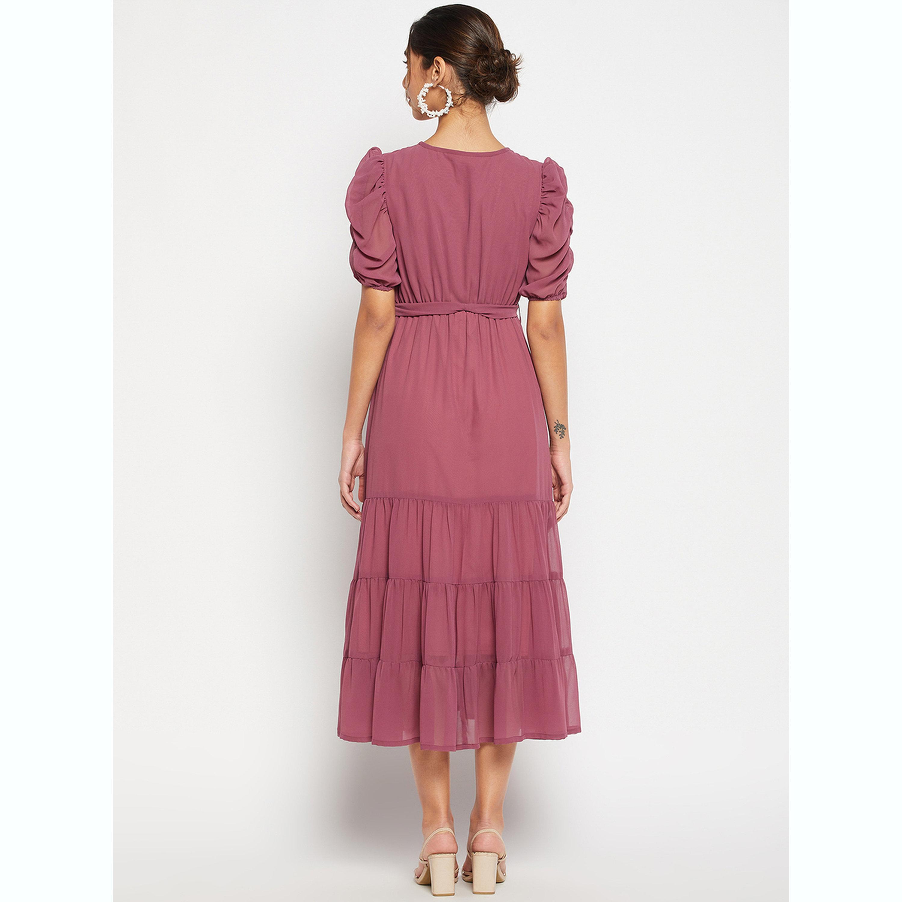 فستان ميدي بطبقات مزمومة-women-clothing-dresses-image-4