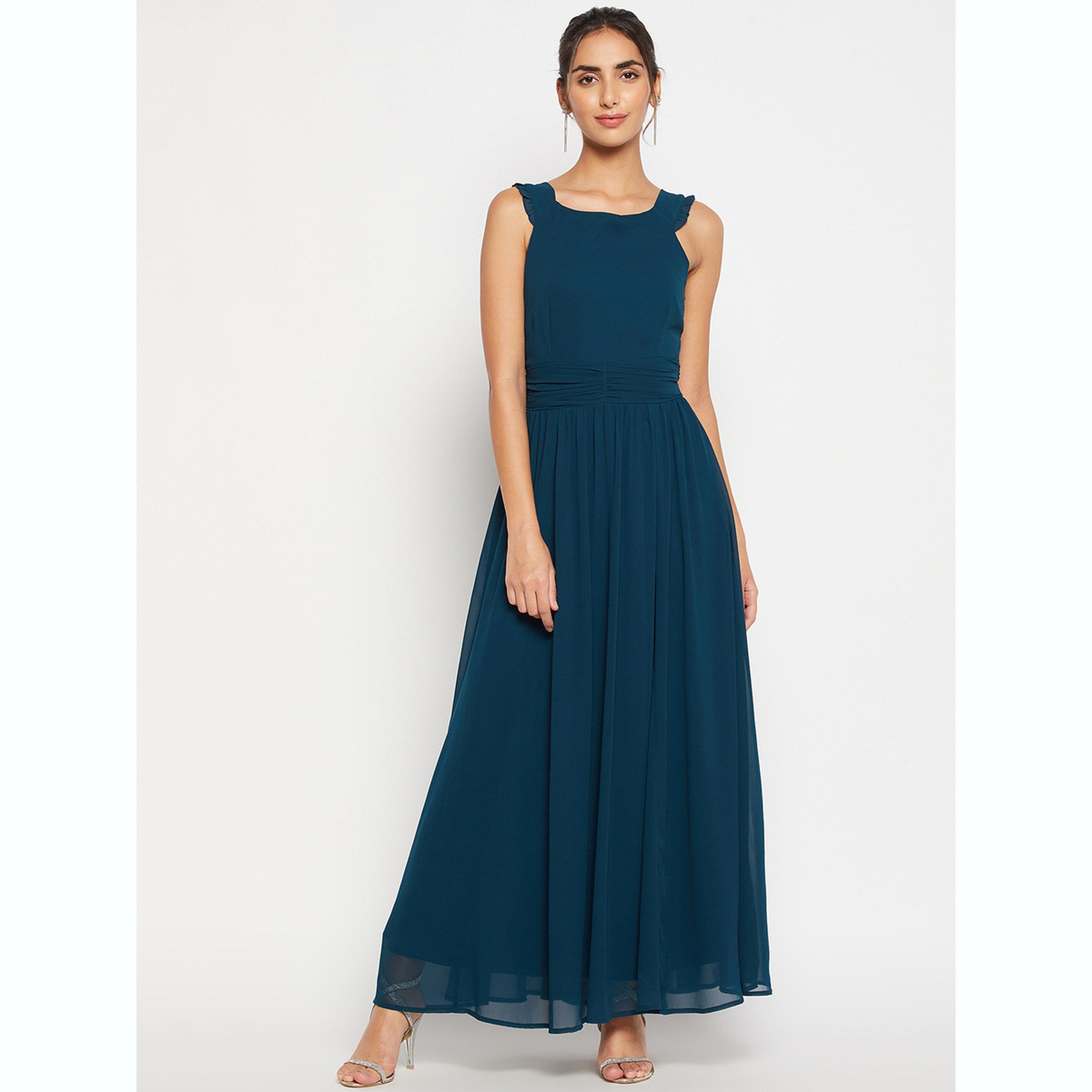 فستان ميدي بحافة واسعة بلا أكمام-women-clothing-dresses-image-1