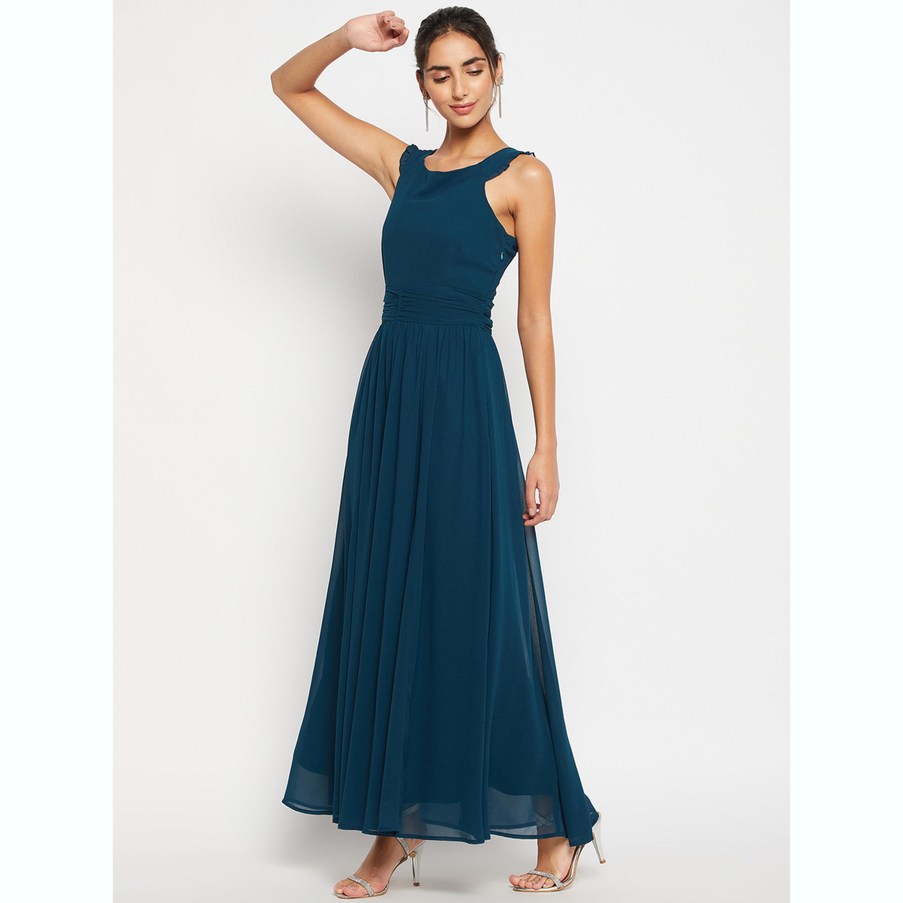 فستان ميدي بحافة واسعة بلا أكمام-women-clothing-dresses-image-2