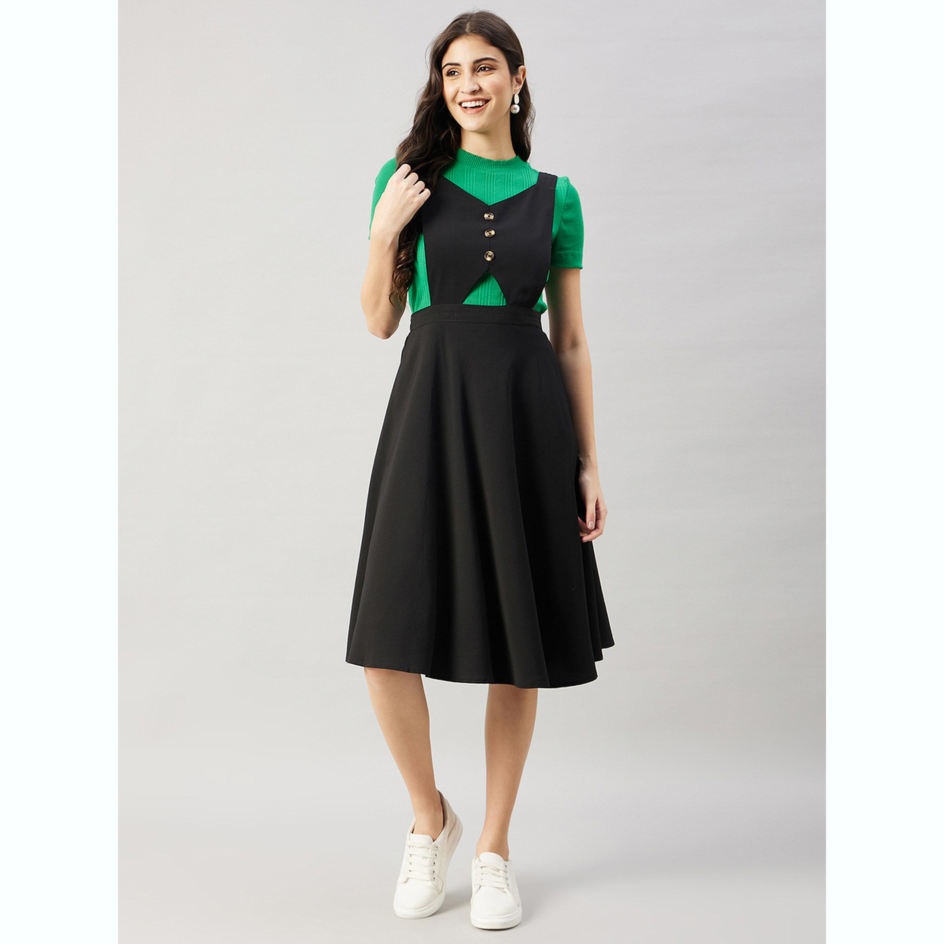 فستان ميدي واسع بقصة مريول-women-clothing-dresses-image-1