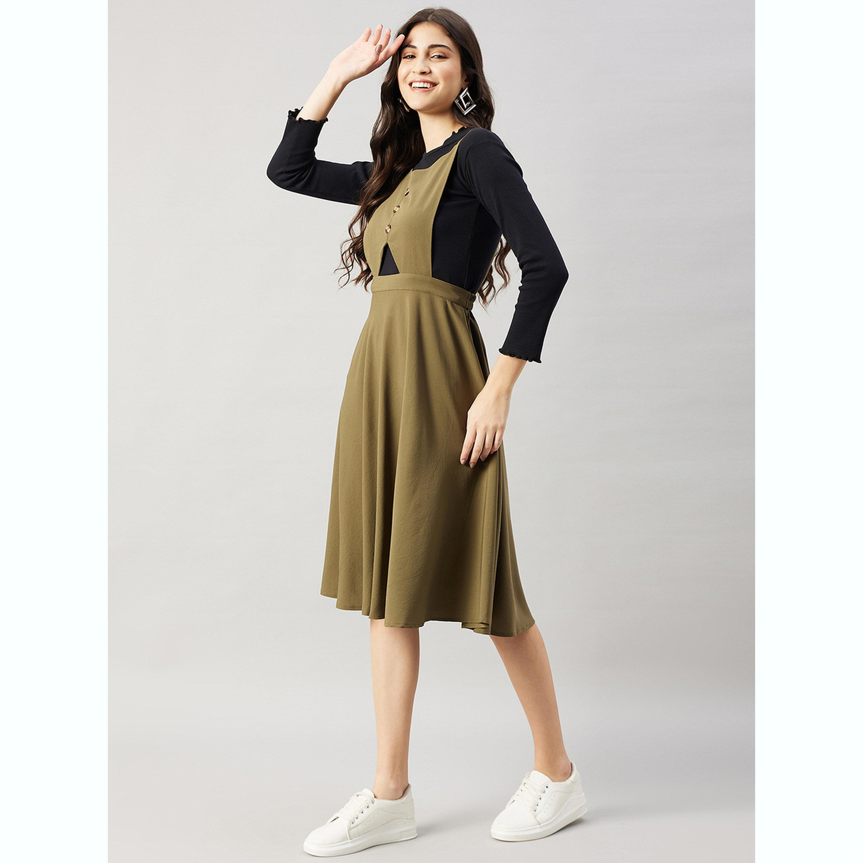 فستان بطول الركبة واسع بقصة مريول-women-clothing-dresses-image-3