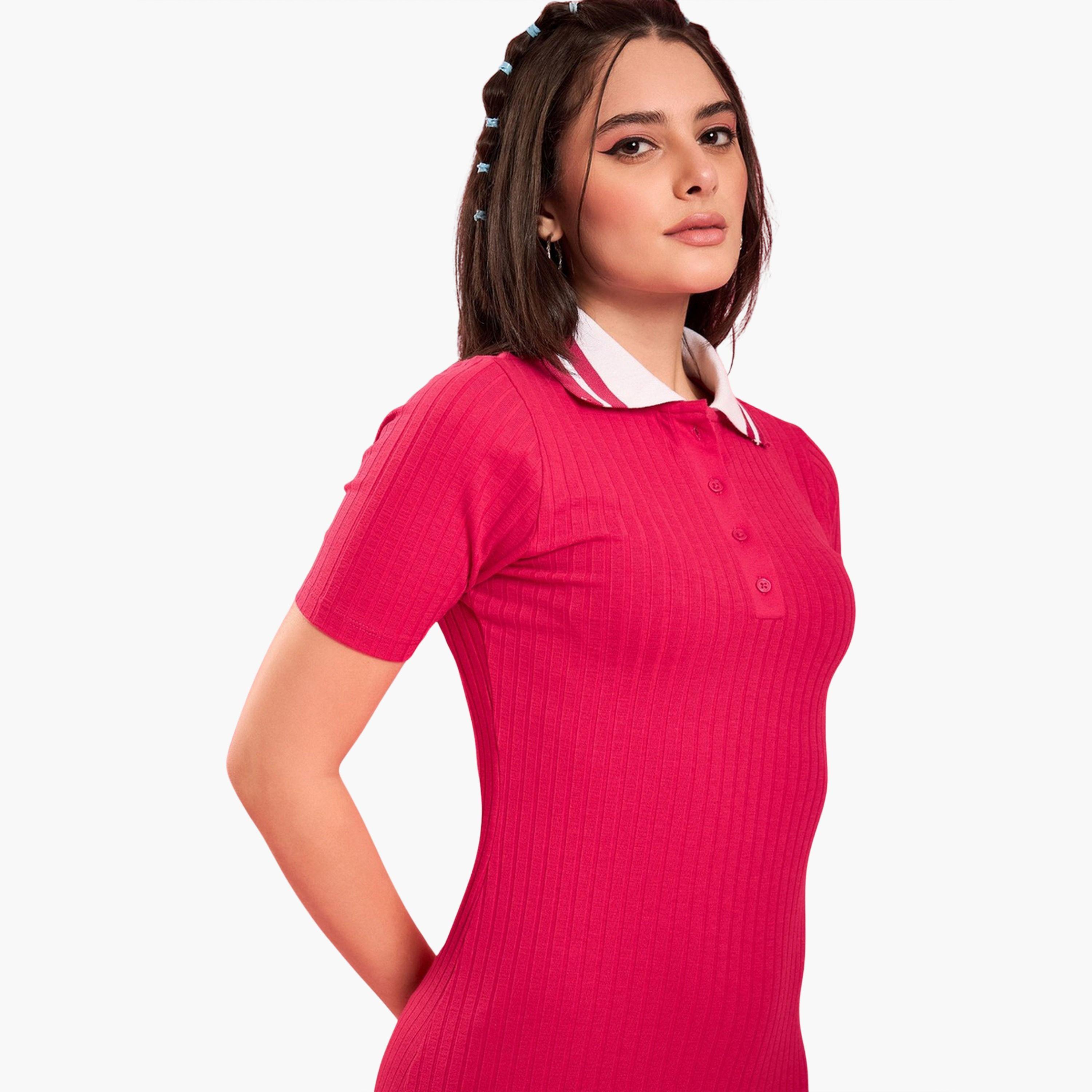 فستان ميدي ضيق بياقة-women-clothing-dresses-image-5