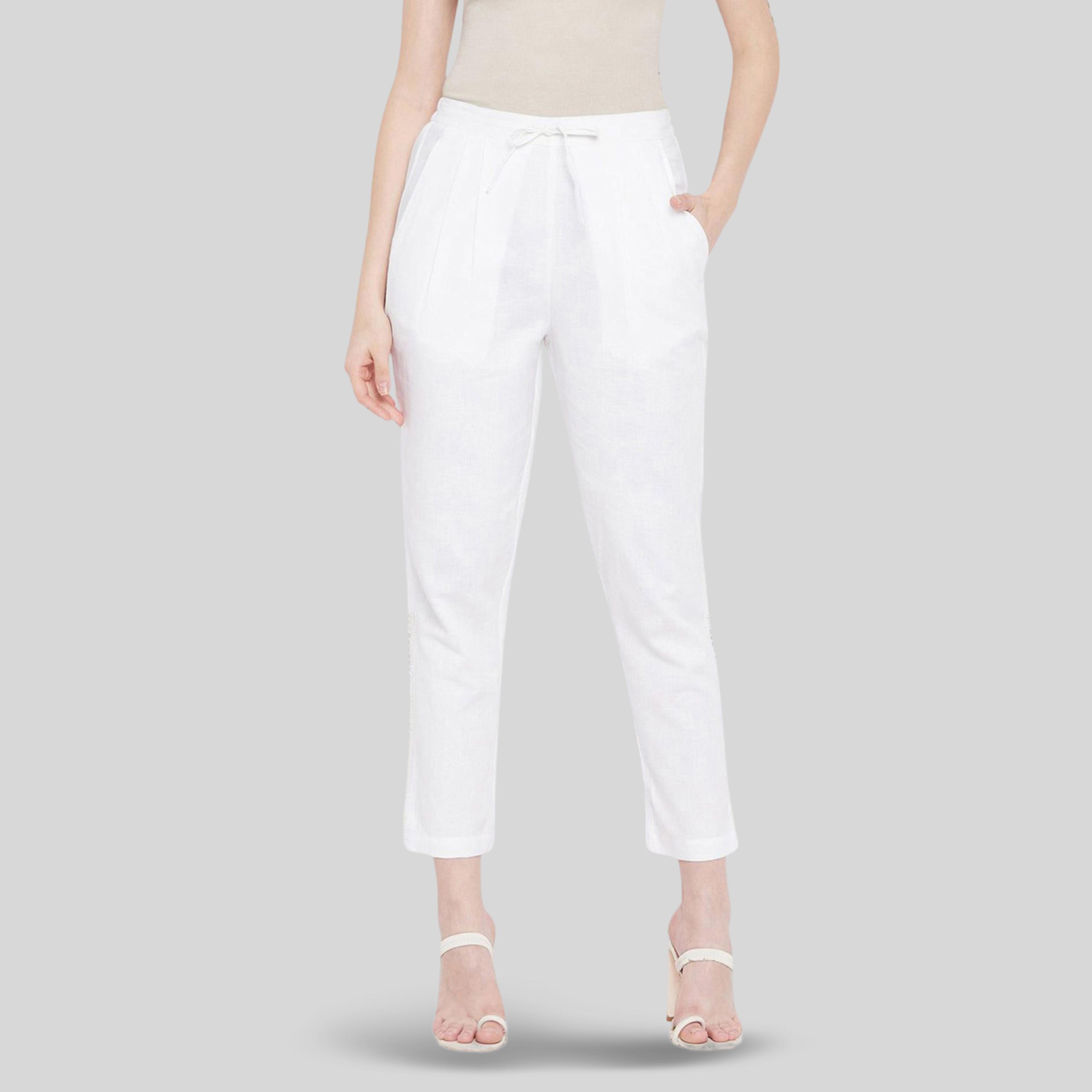 بنطال برباط وتفاصيل مفرغة-women-clothing-bottoms-joggers-image-1
