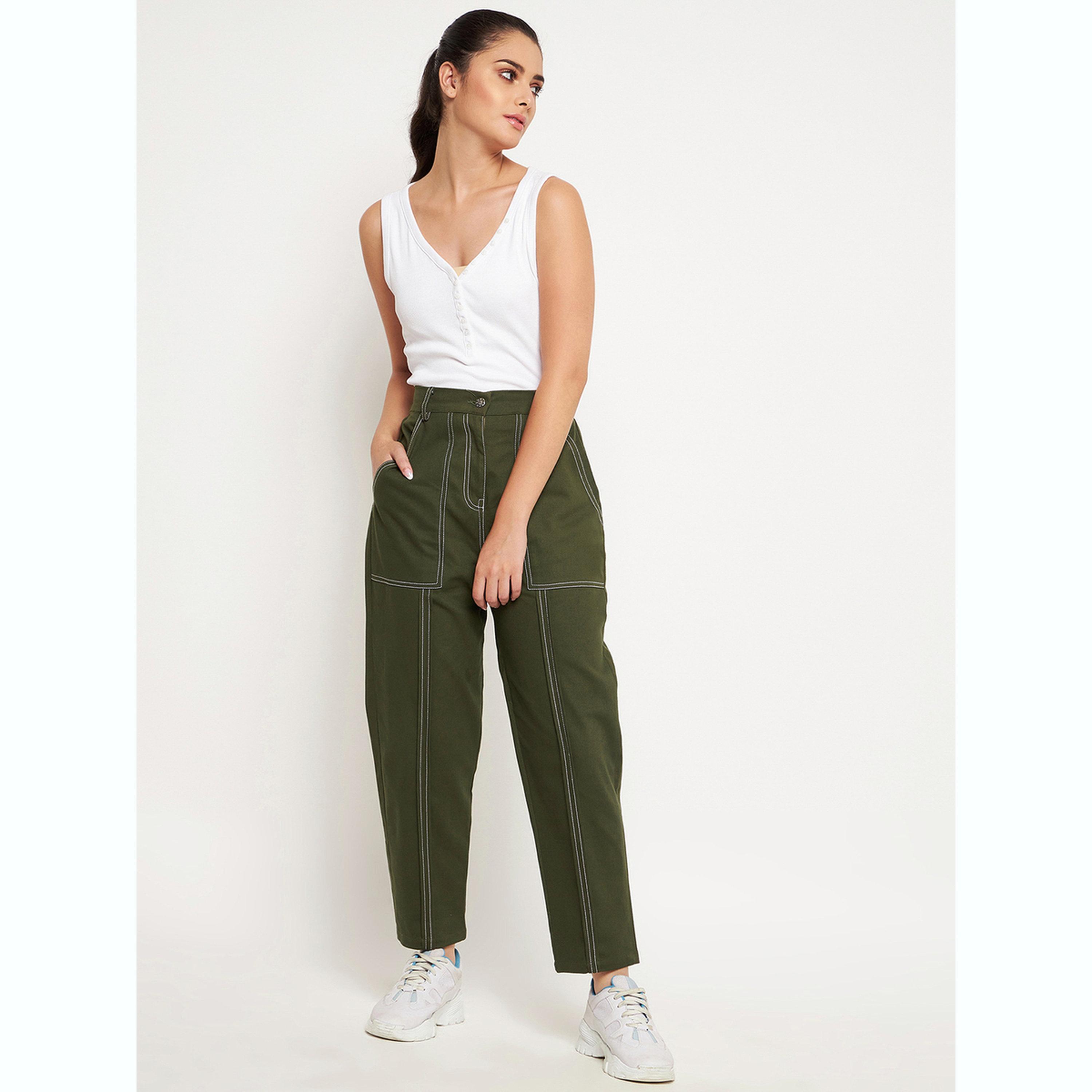 بنطال بخياطة متباينة-women-clothing-bottoms-joggers-image-2