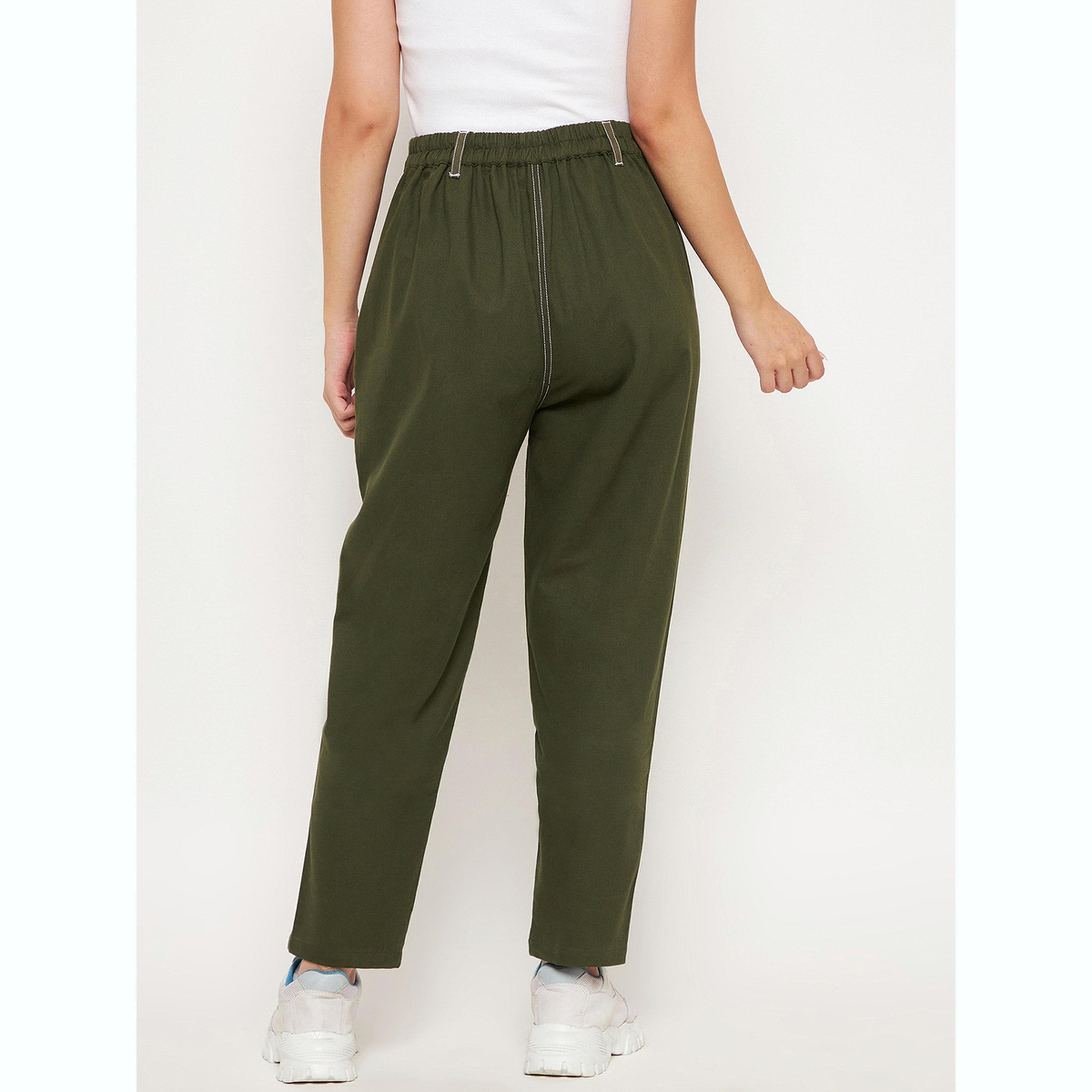 بنطال بخياطة متباينة-women-clothing-bottoms-joggers-image-3