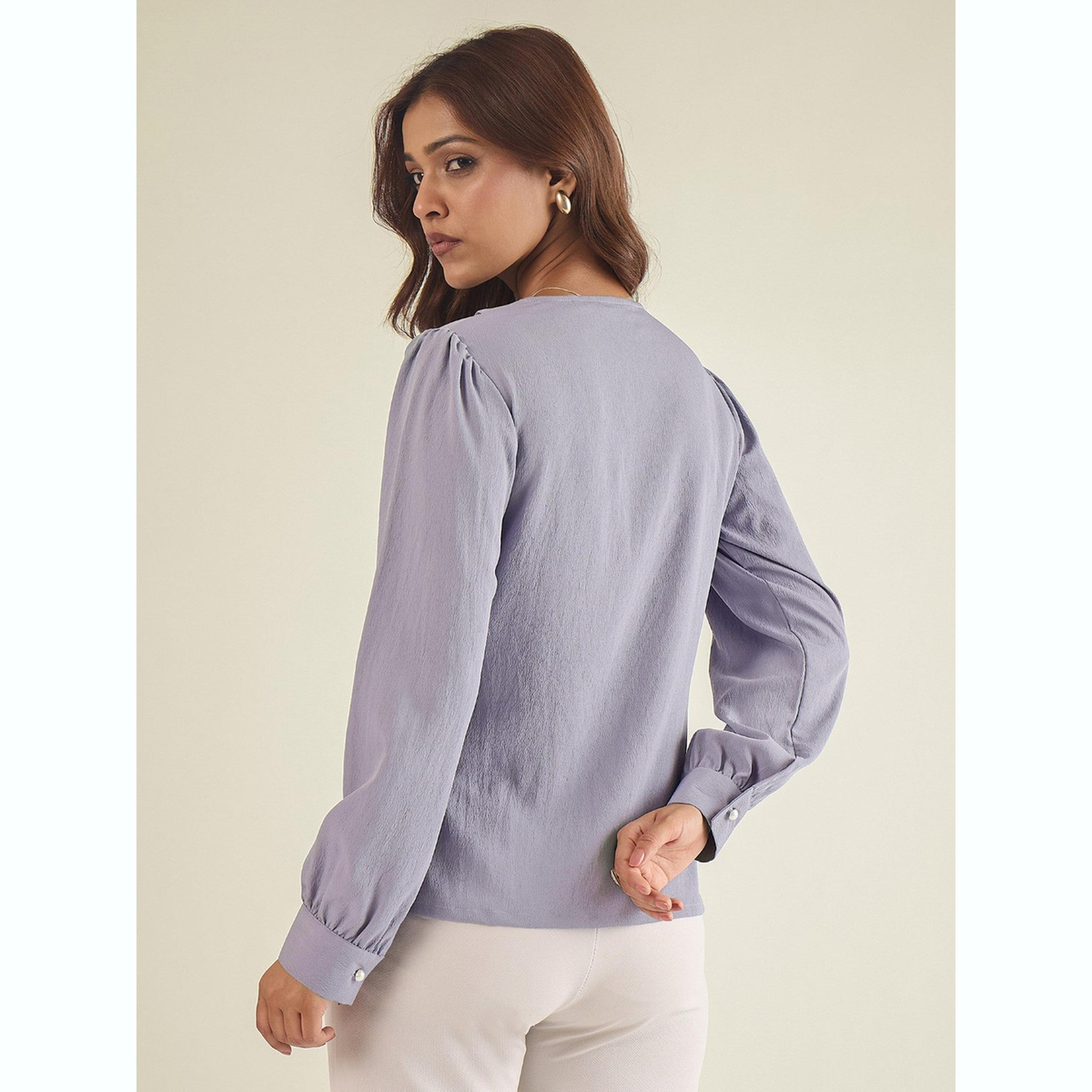 واين ريد × ستايلي - قميص مطرز باللون الأرجواني بياقة للنساء-women-clothing-shirtsandblouses-shirts-image-4