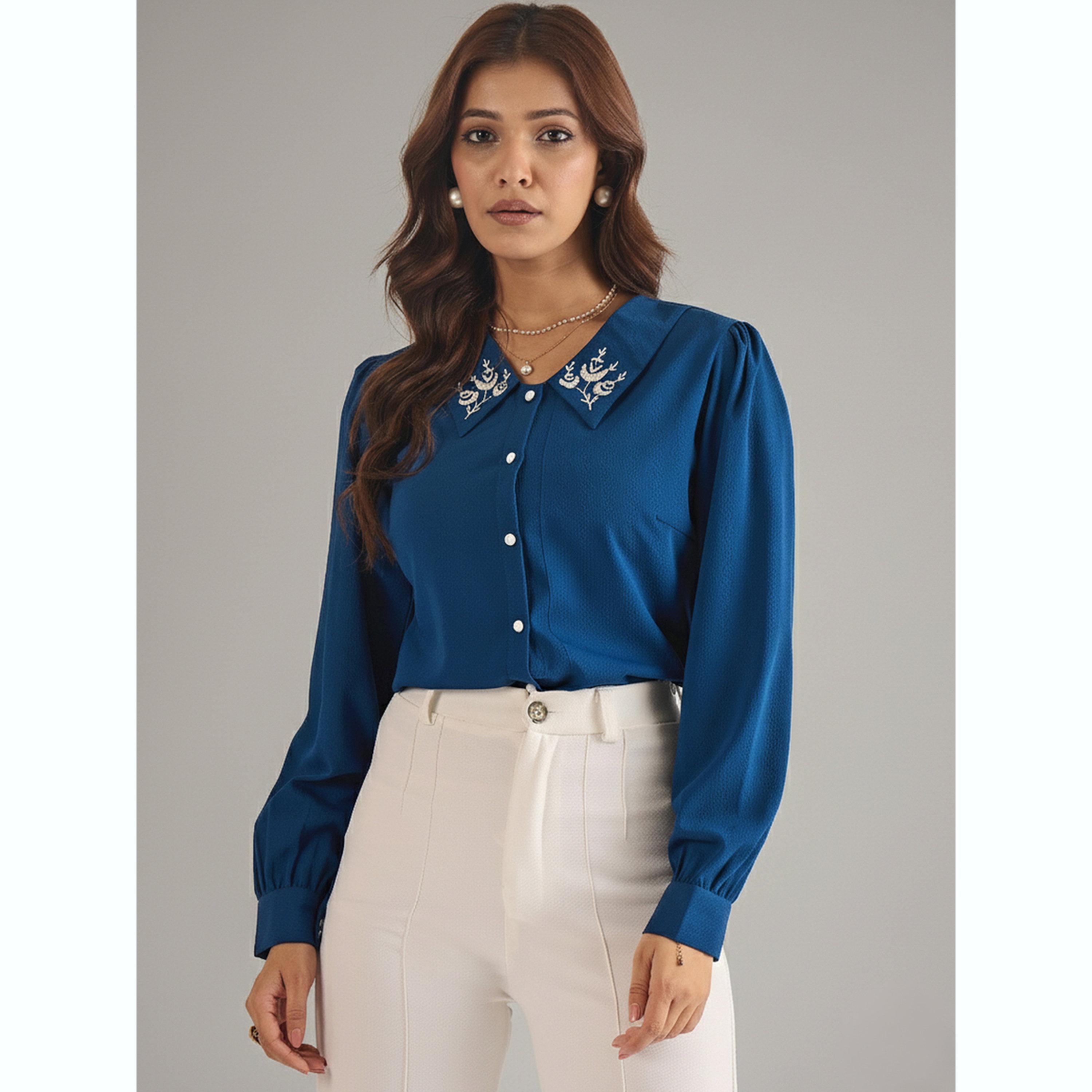 بلوزة بأكمام طويلة وياقة مطرزة-women-clothing-shirtsandblouses-shirts-image-1