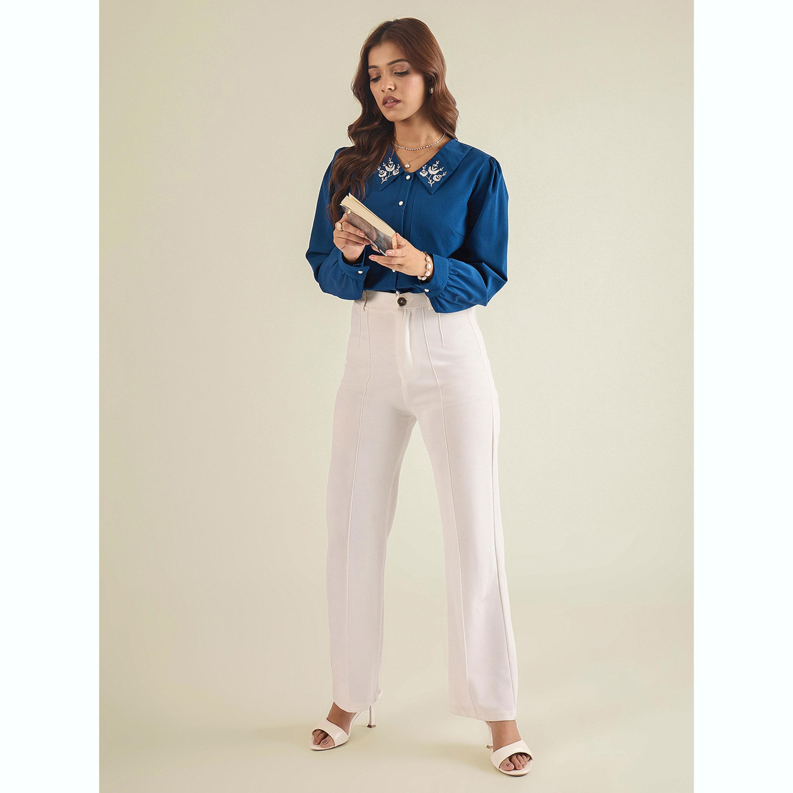 بلوزة بأكمام طويلة وياقة مطرزة-women-clothing-shirtsandblouses-shirts-image-2