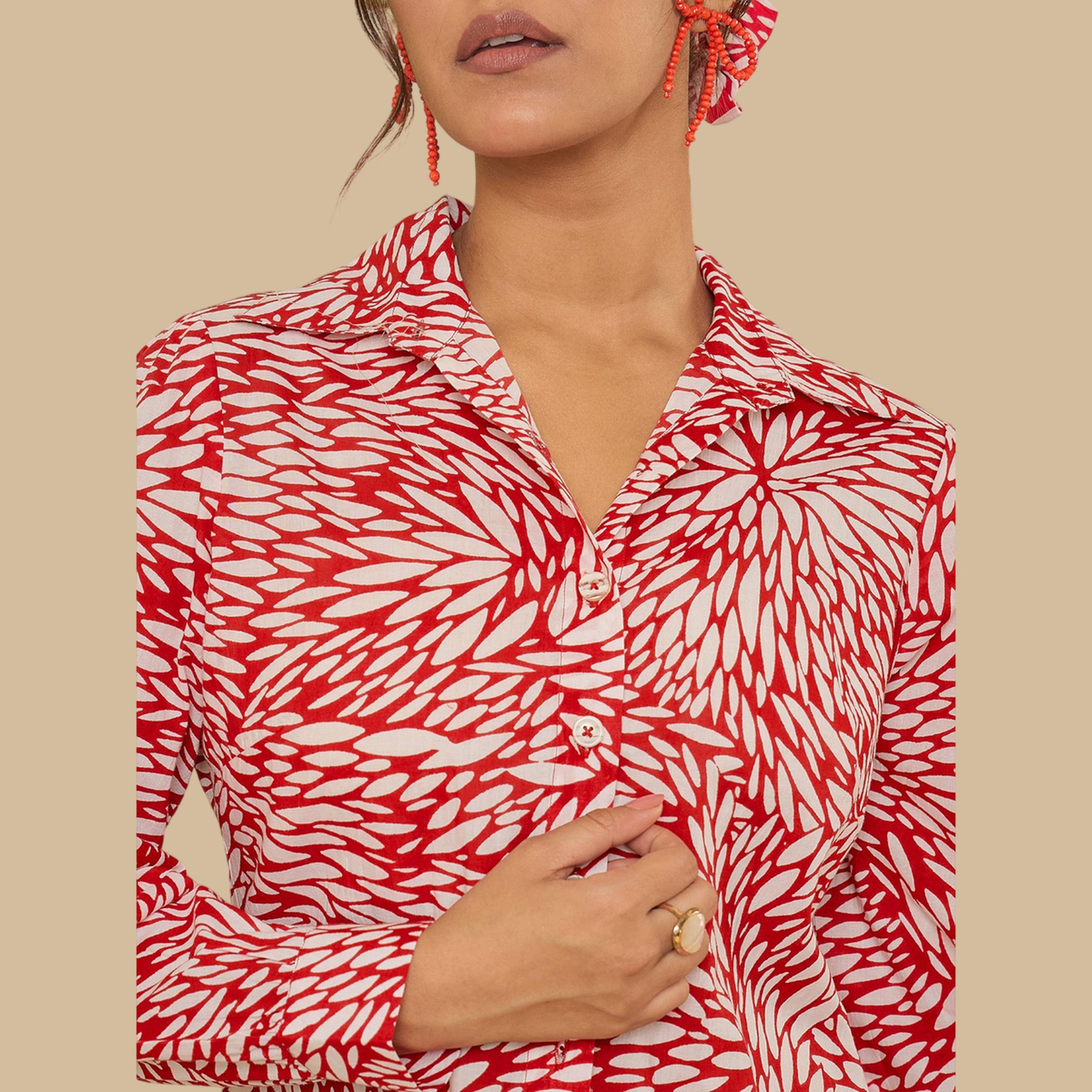 WineRed X Styli Women Cotton Abstract Print Top-women-clothing-shirtsandblouses-blouses-image-5