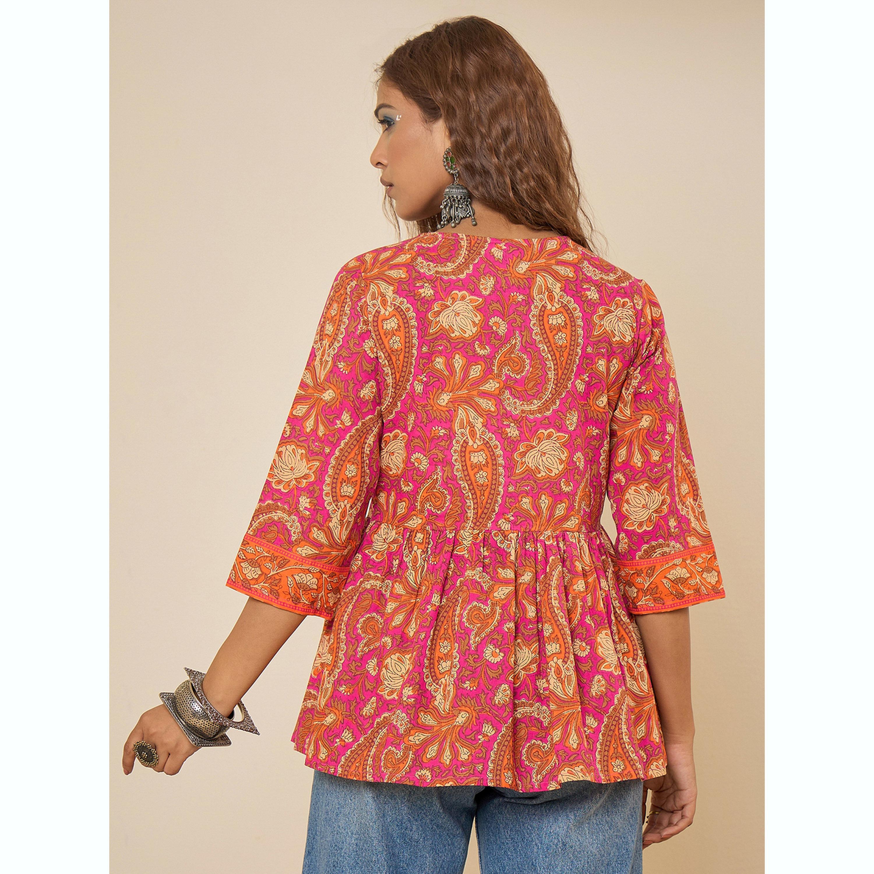 بلوزة قطن بيبلوم بطبعة بيزلي-women-clothing-shirtsandblouses-blouses-image-3
