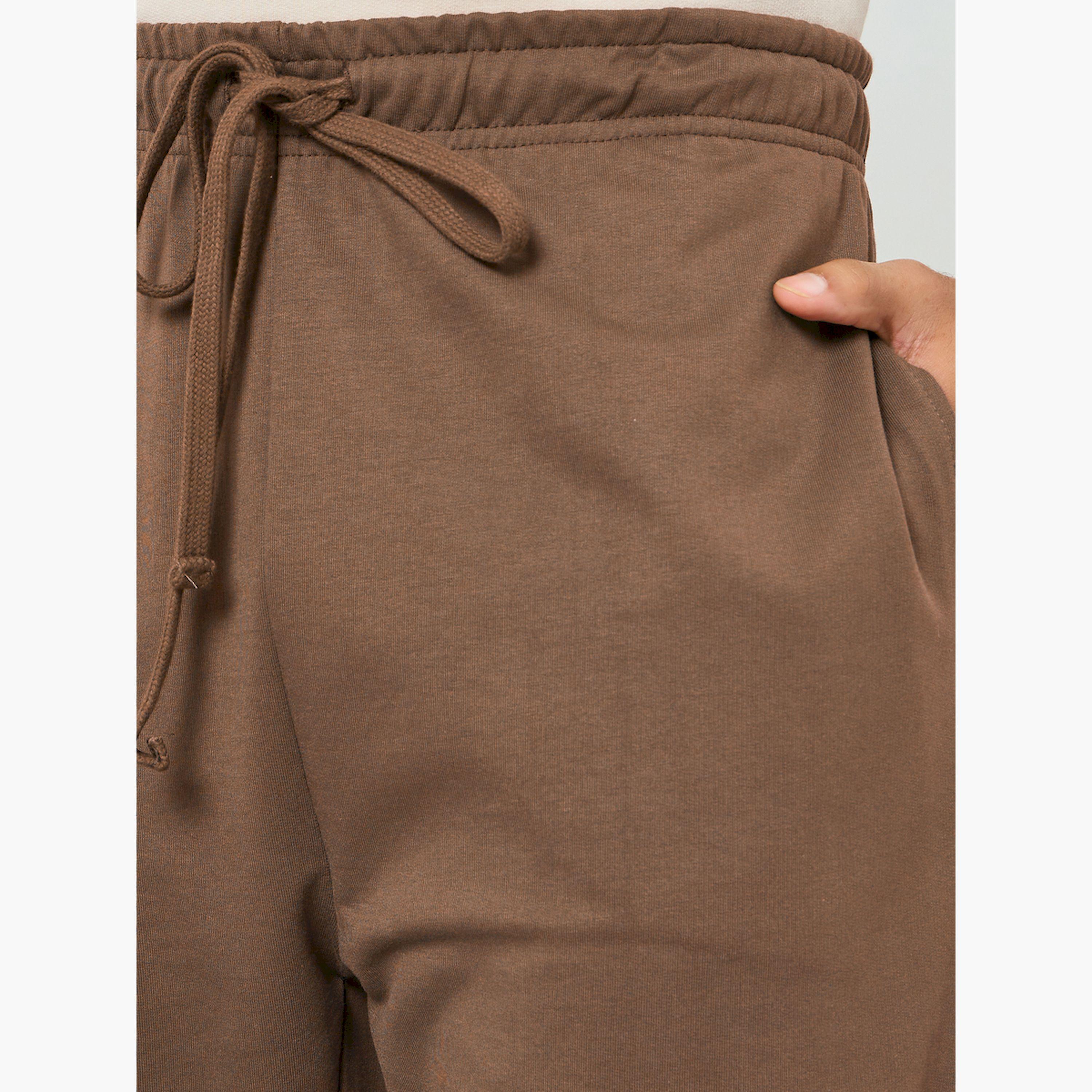 Styli Men Brown Relaxed Fit Joggers-men-clothing-bottoms-joggers-image-3