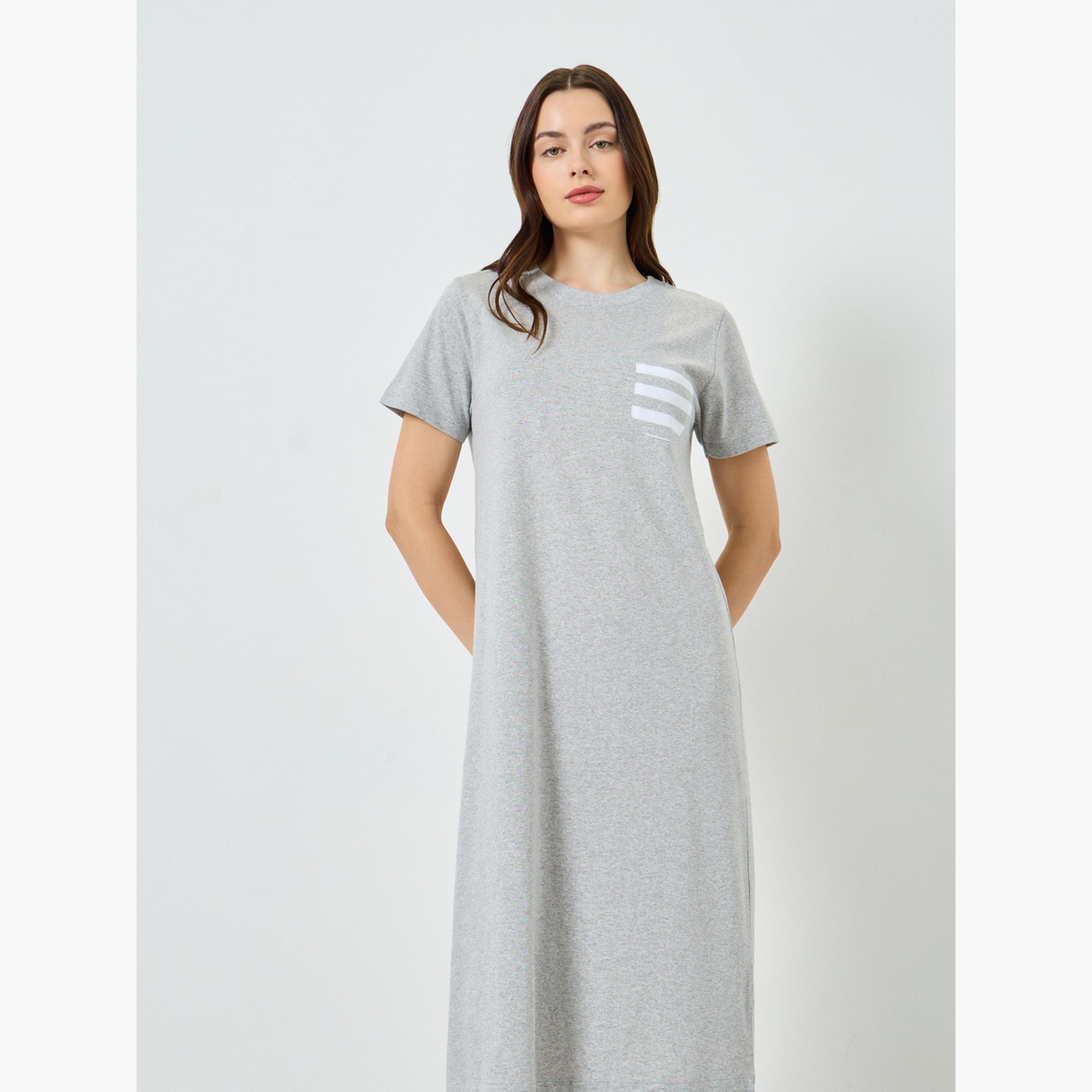 فستان تيشيرت مخطط بجيب-women-clothing-nightwear-nighties-image-4