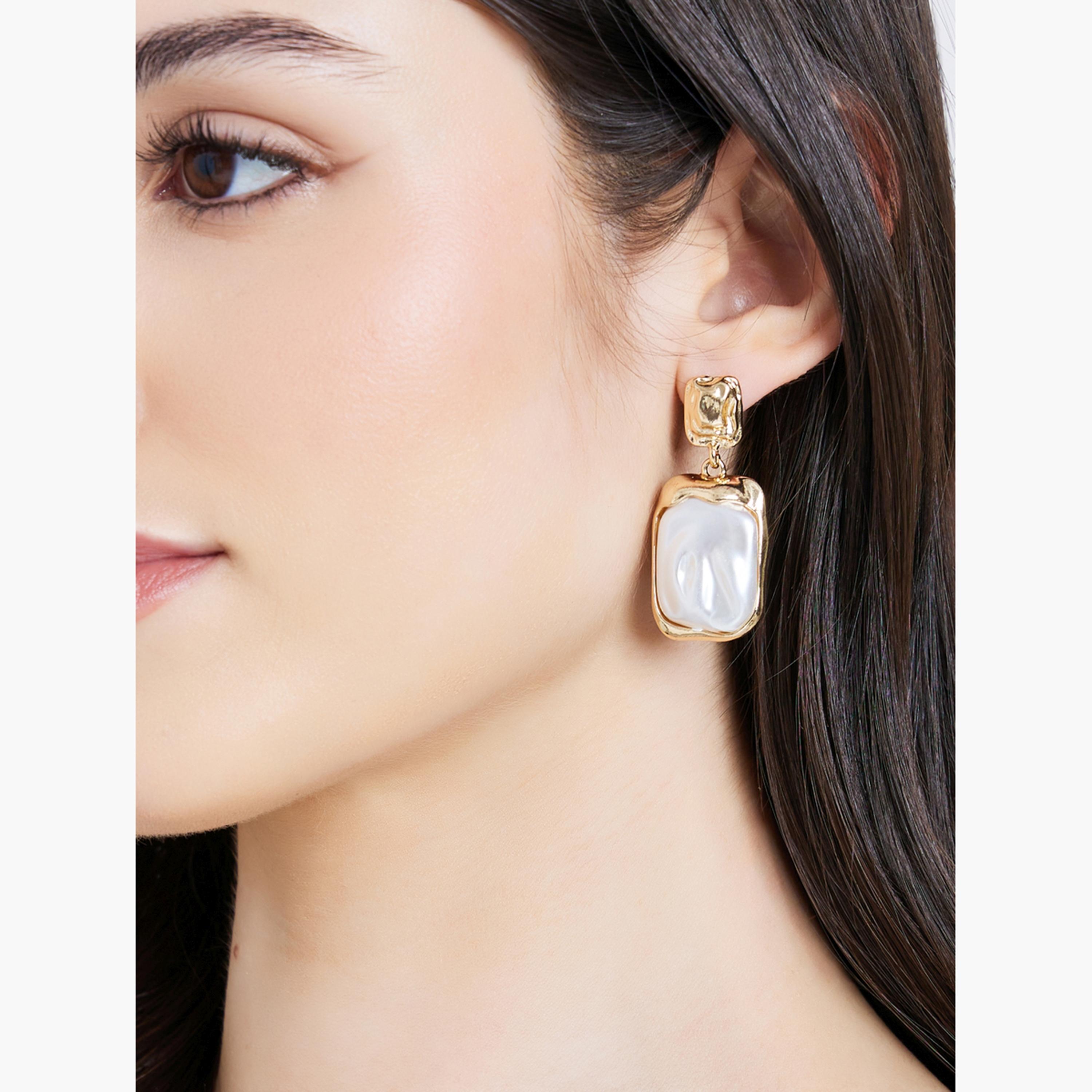 أقراط متدلية لؤلؤ صناعي-women-watchesandjewellery-jewellery-earrings-image-2