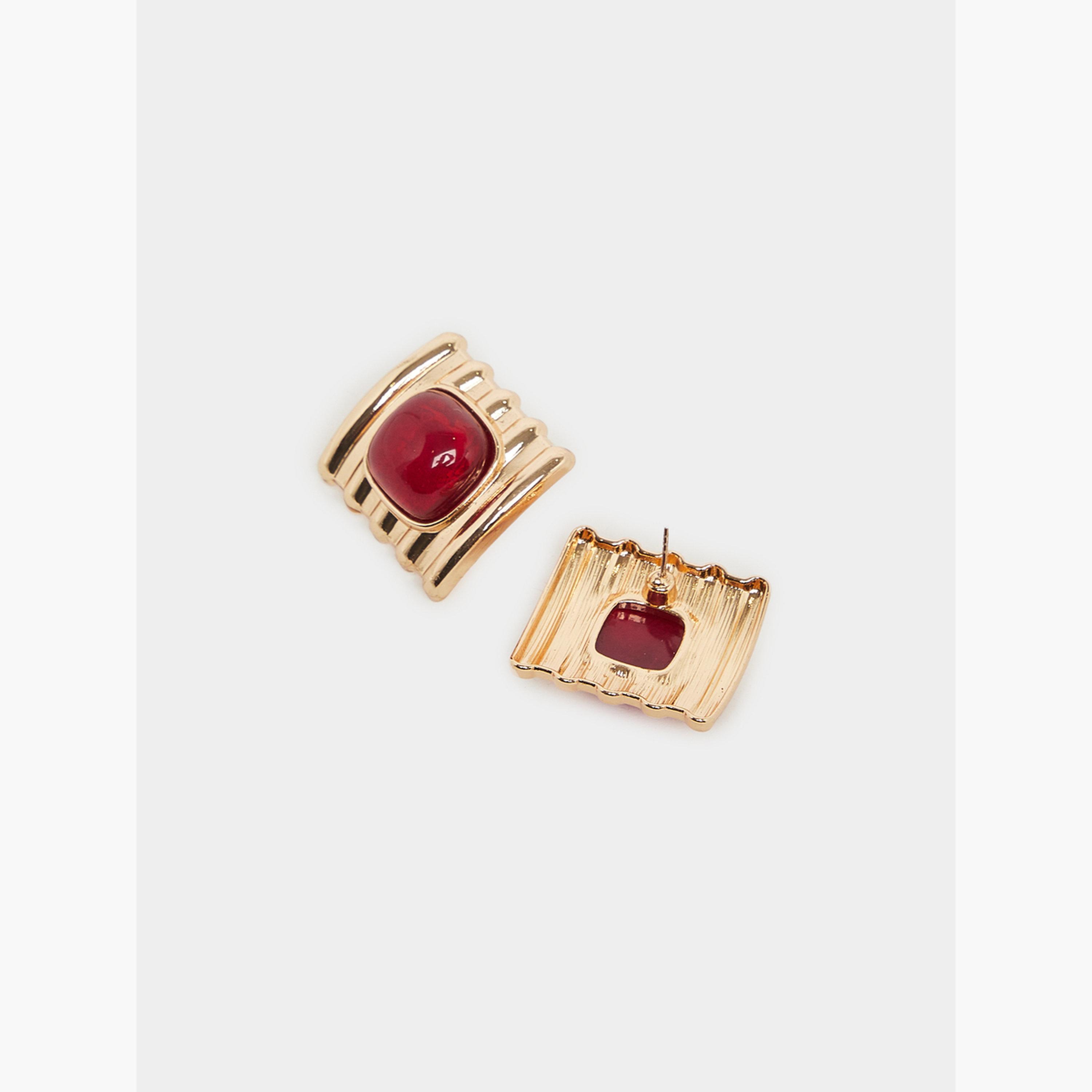 أقراط بحجر مربع-women-watchesandjewellery-jewellery-earrings-image-3