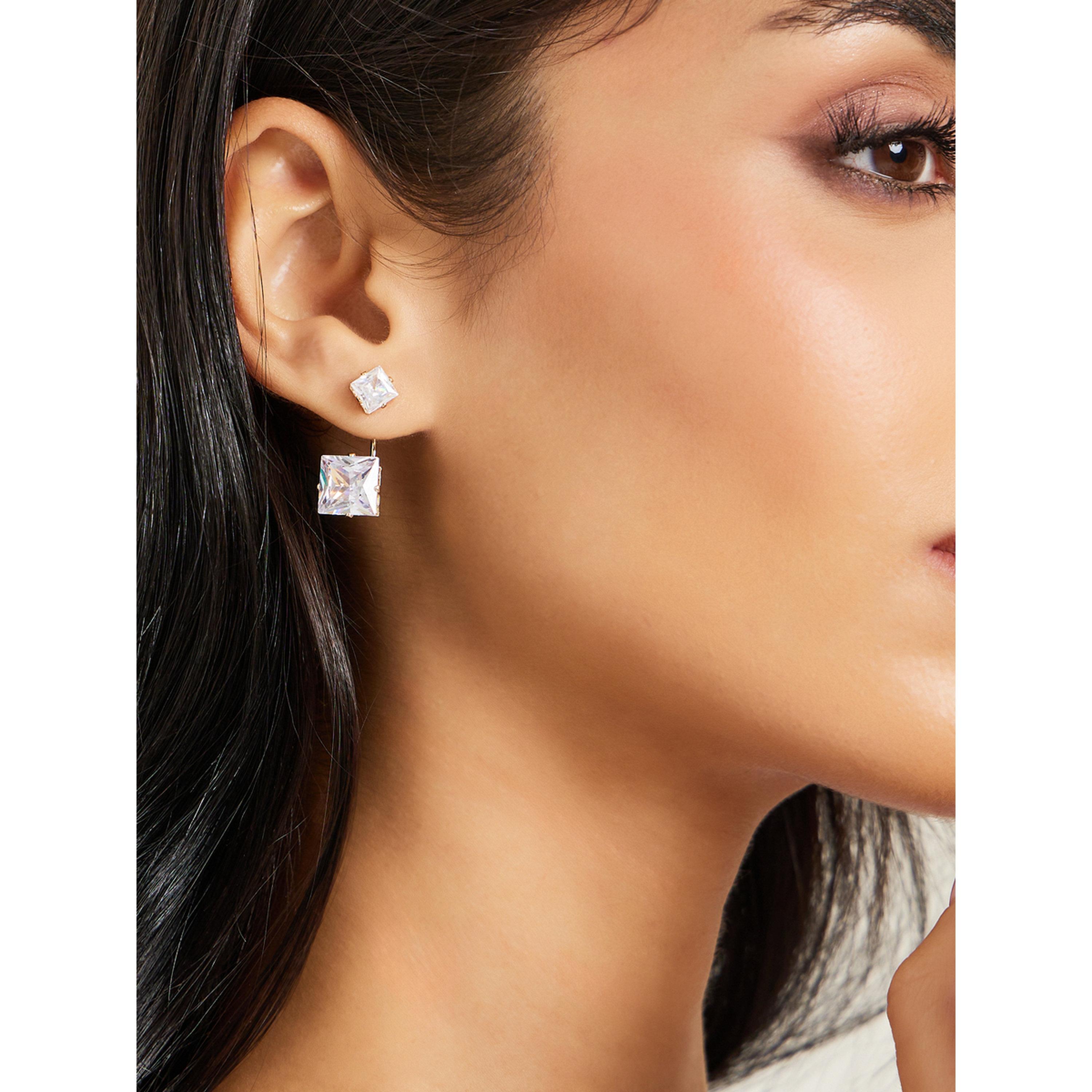 أقراط مسمارية بكريستال زركونيا-women-watchesandjewellery-jewellery-earrings-image-2