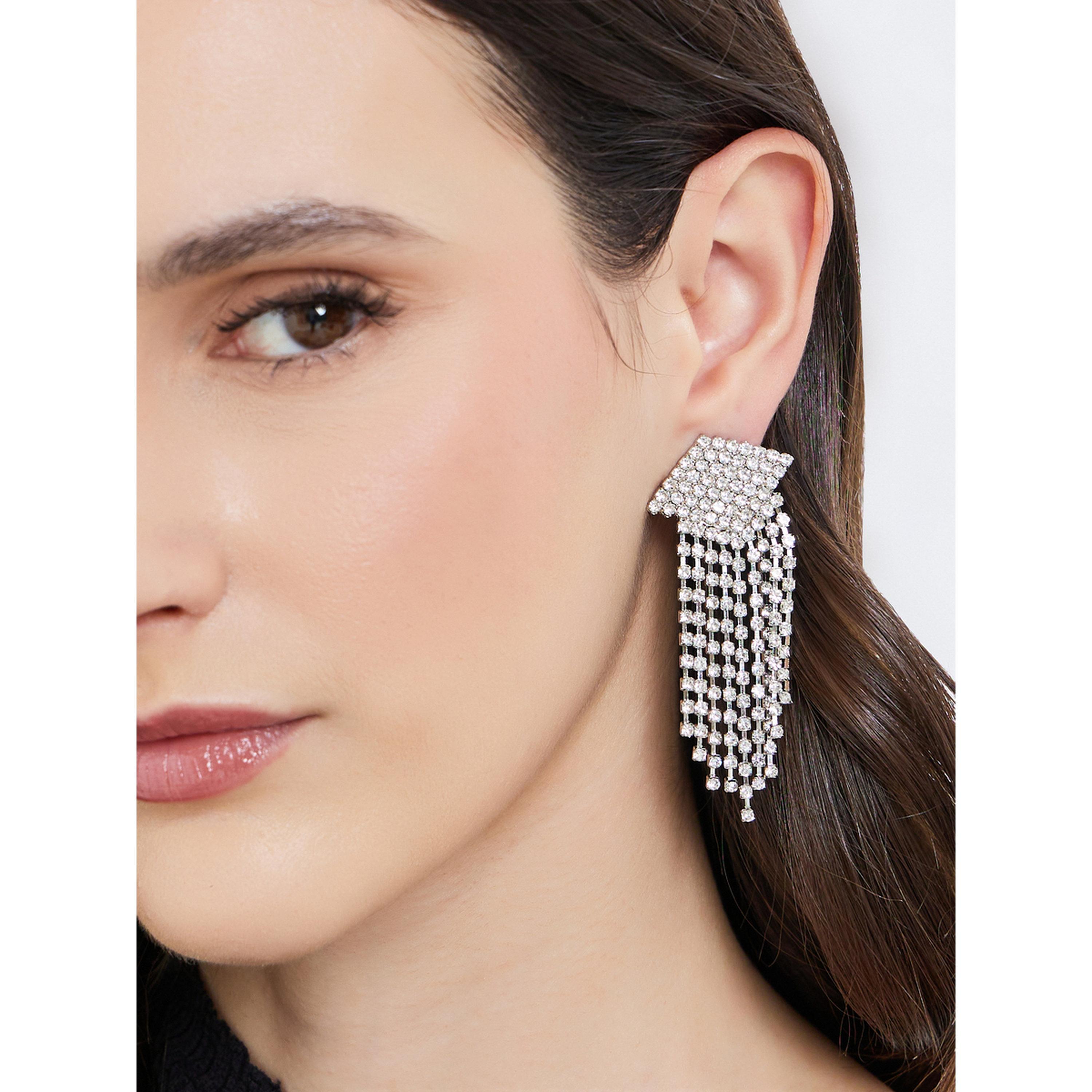 Styli Faux Crystal Dangle Earrings-women-watchesandjewellery-jewellery-earrings-image-2