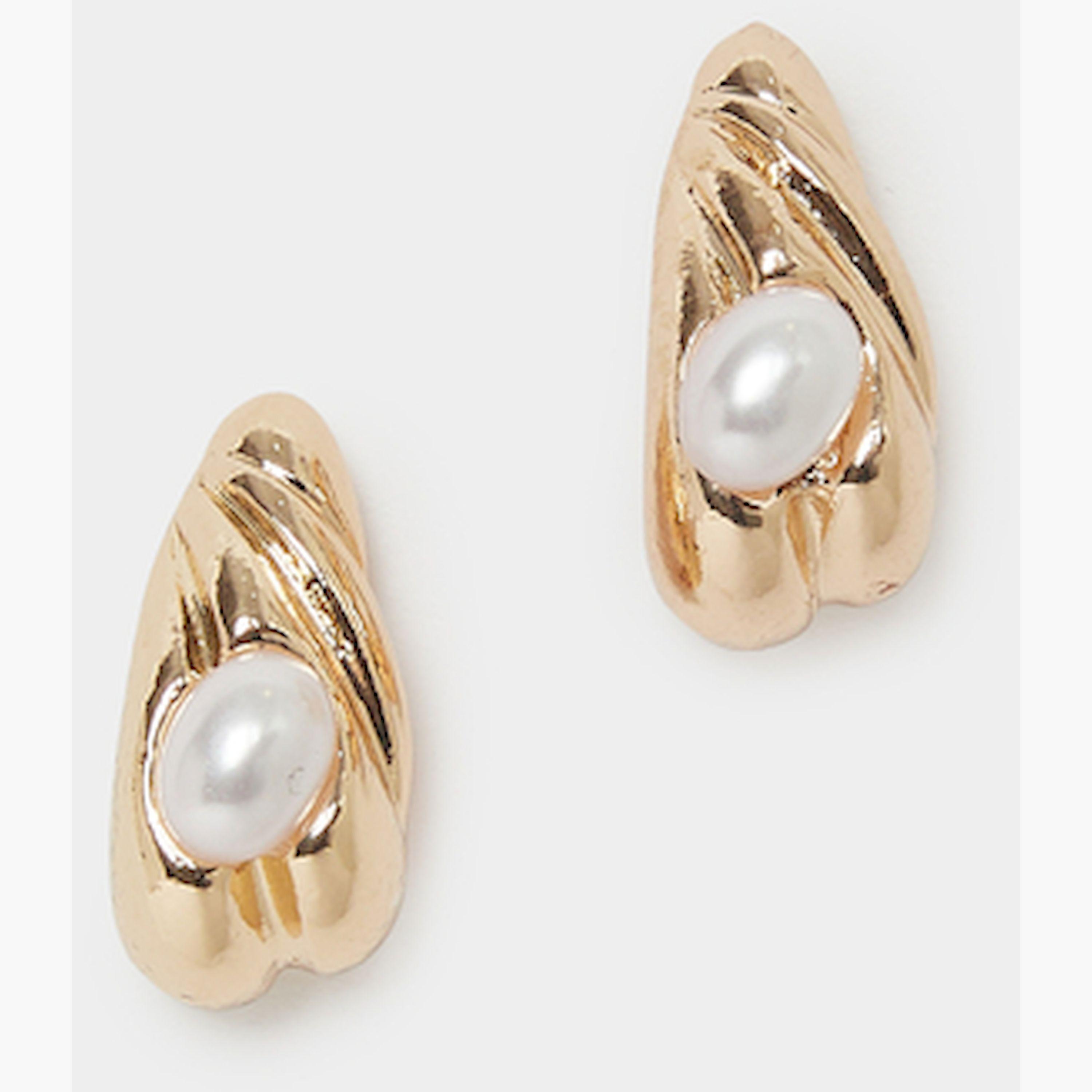 Styli Pack of 3 - Flower and Pearl Dangle Earrings-women-watchesandjewellery-jewellery-earrings-image-5