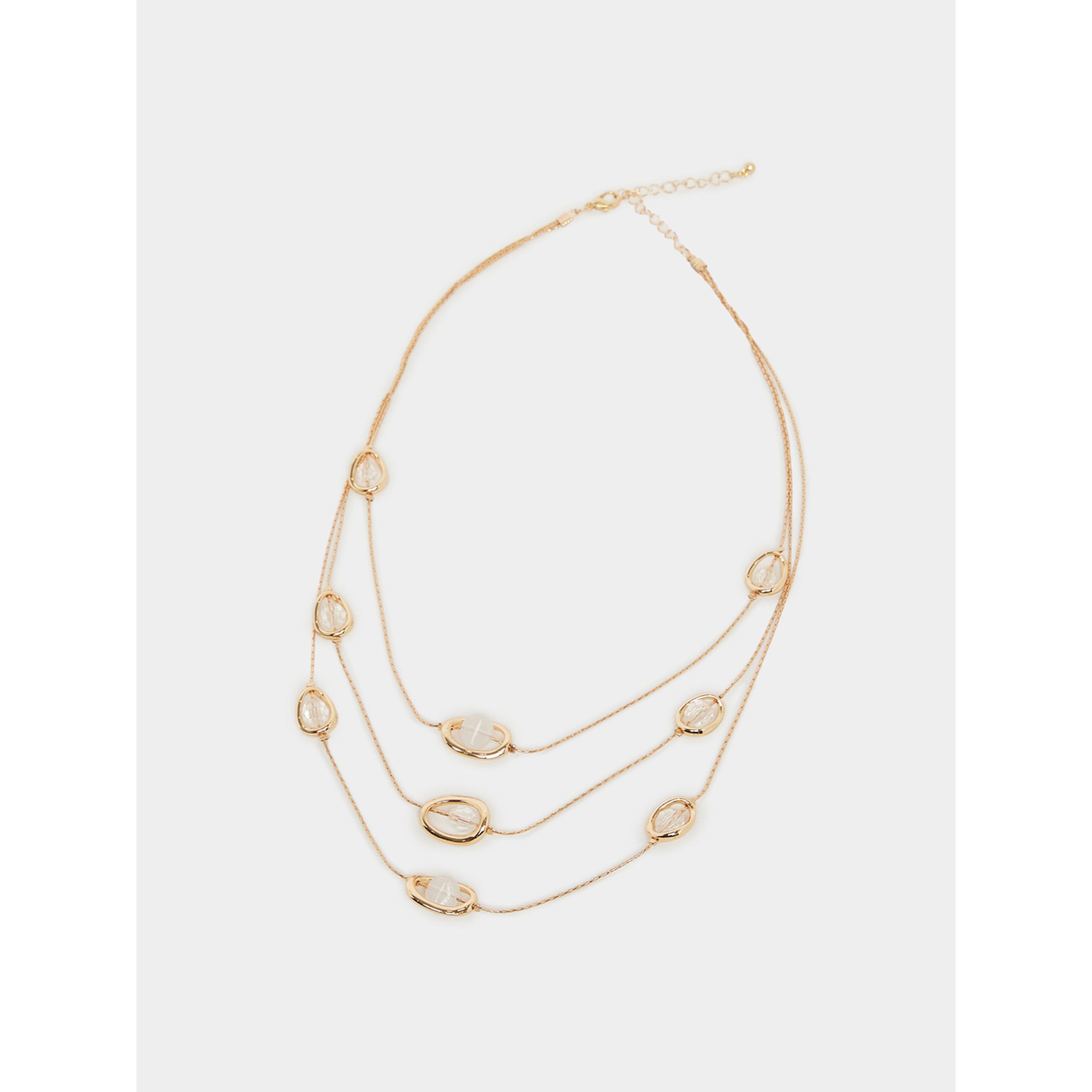 عقد متعدد الطبقات بتفاصيل كريستال-women-watchesandjewellery-jewellery-necklacesandpendants-image-2