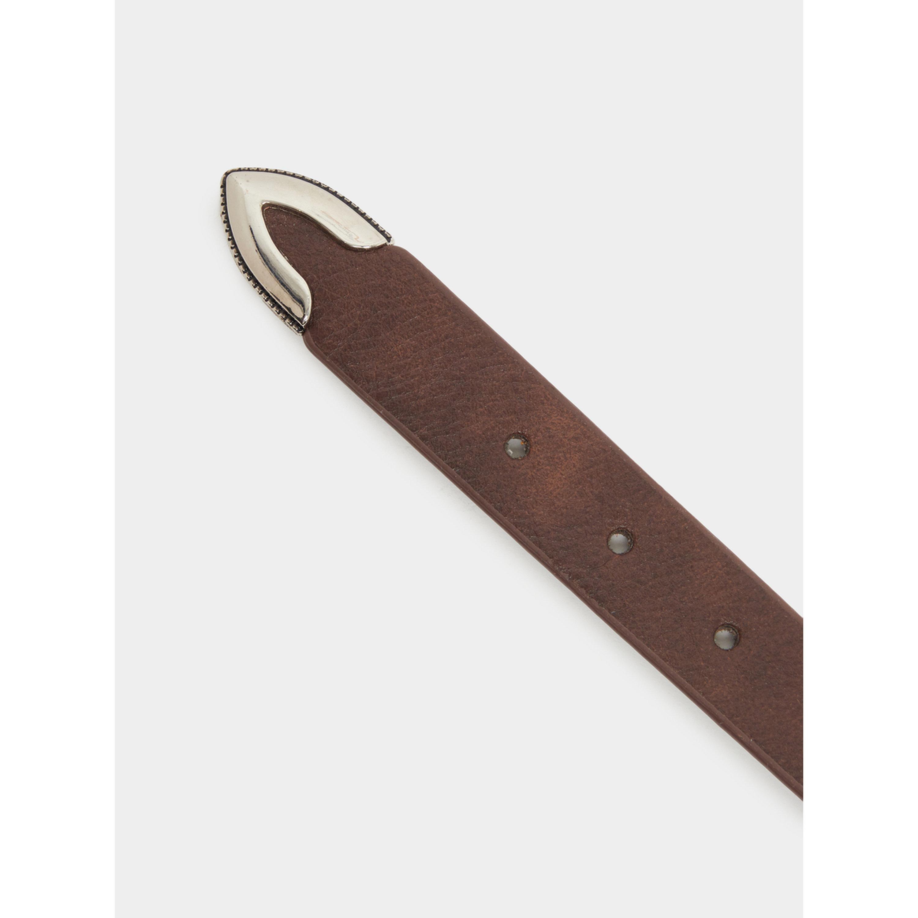حزام مزين بمسامير لون بني-women-clothingaccessories-belts-image-5