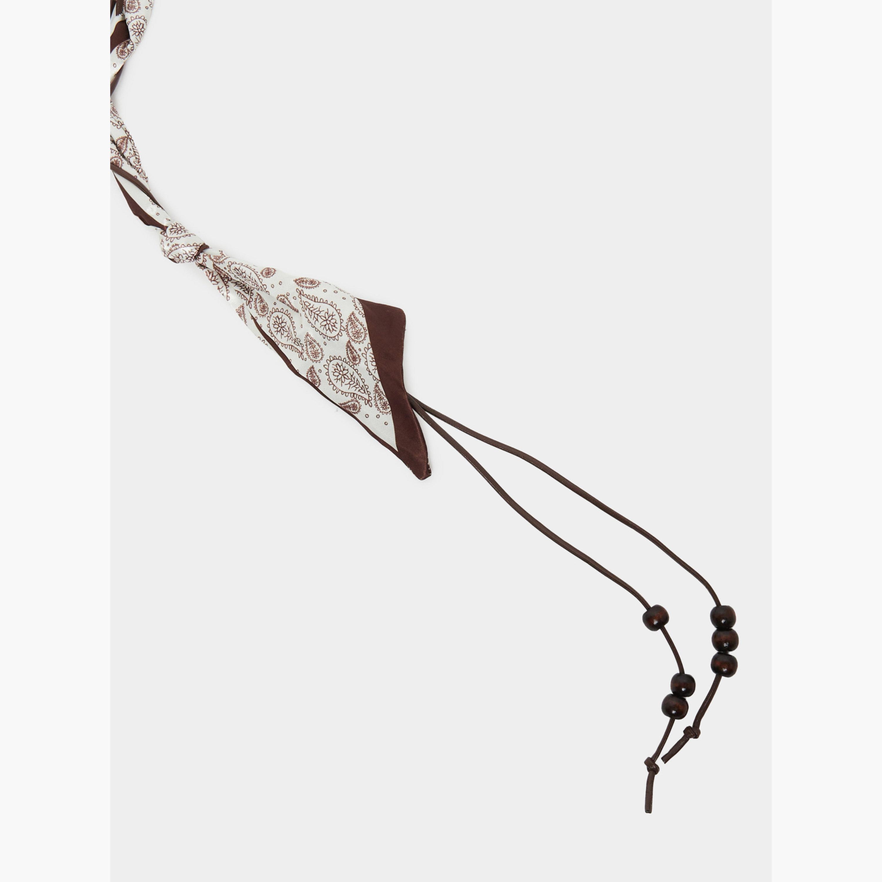 حزام وشاح بطبعة بيزلي بنية-women-clothingaccessories-belts-image-2