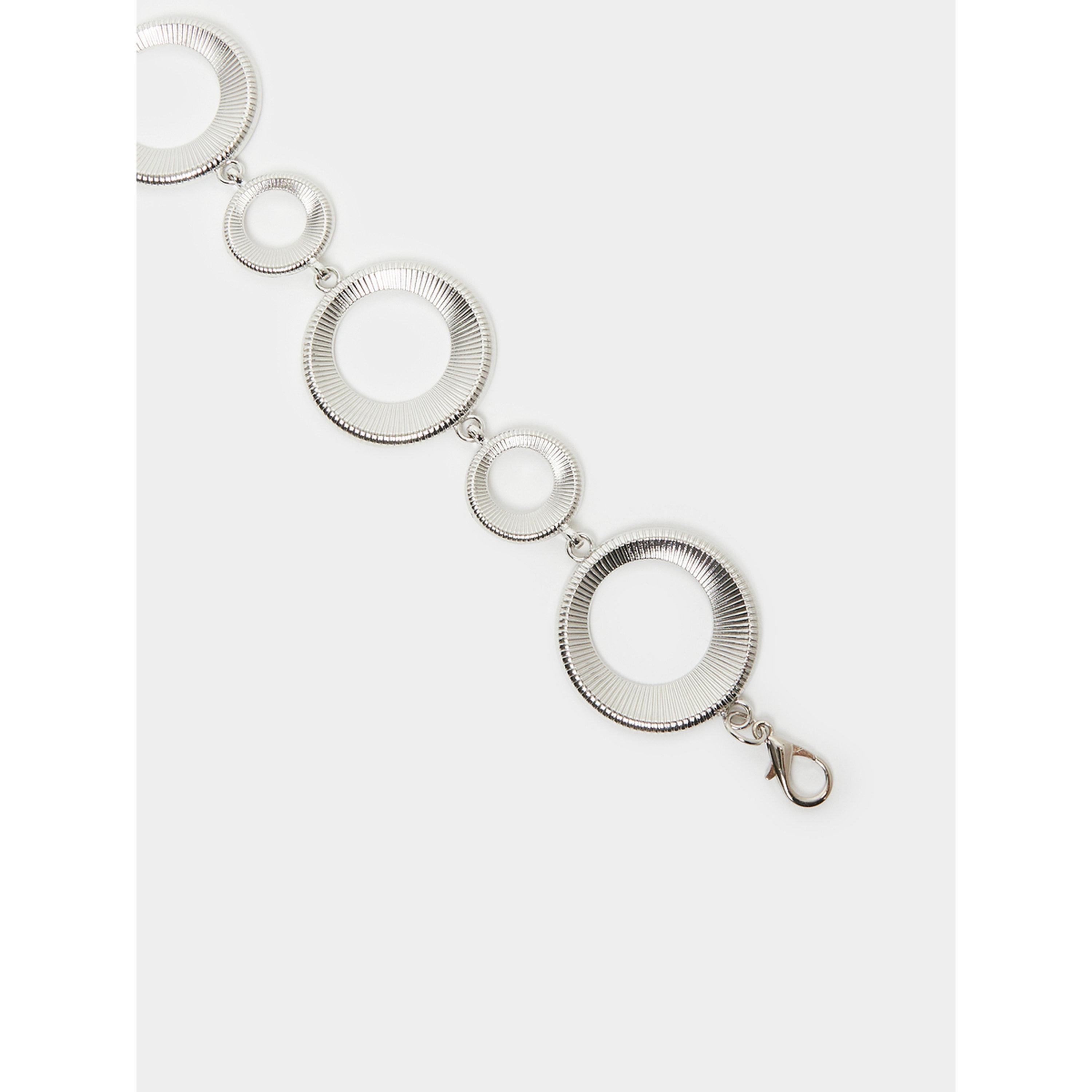Styli Women Silver Chain Circle Link Belt-women-clothingaccessories-belts-image-3
