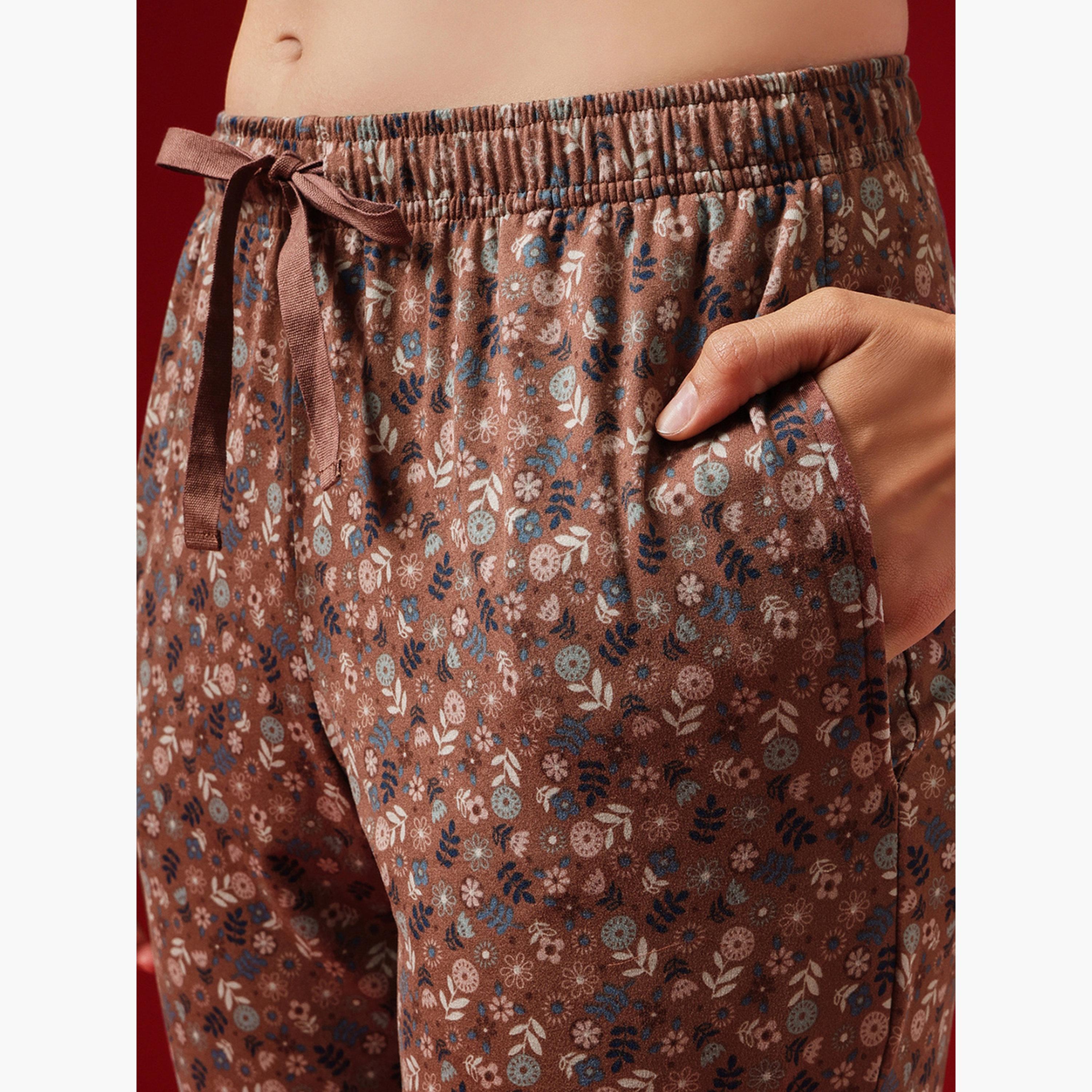 كلوفيا - بيجاما قميص بطبعة زهور-women-clothing-nightwear-pyjamas-longsets-image-6