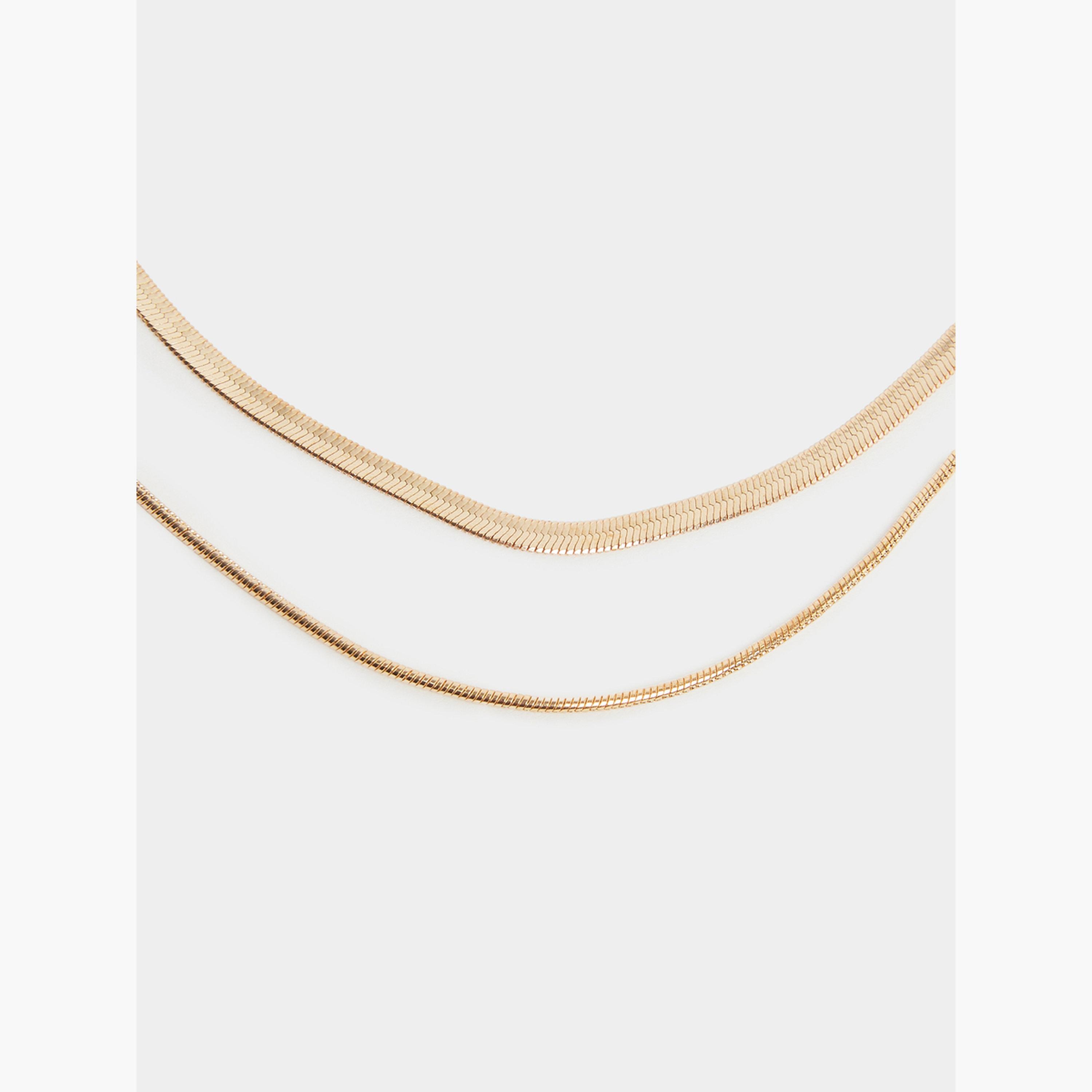 طقم قلادة بطبقتين بلونين متداخلين-women-watchesandjewellery-jewellery-necklacesandpendants-image-6