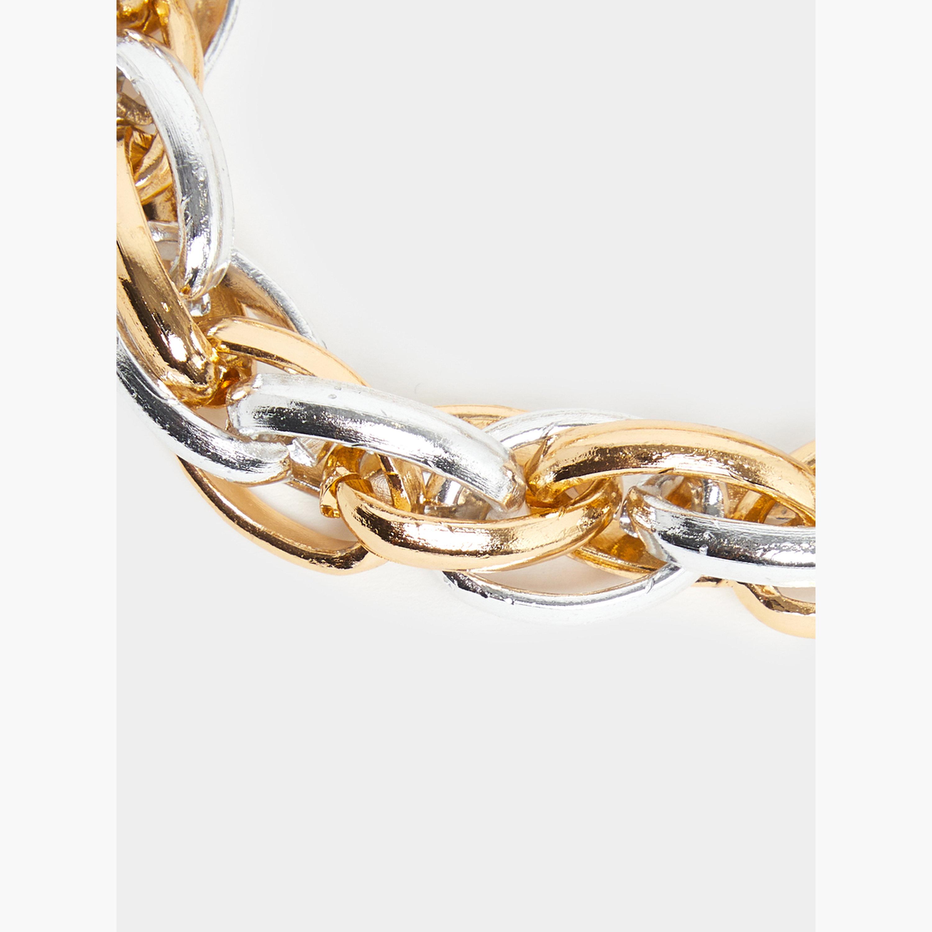 سوار بسلسلة بلونين-women-watchesandjewellery-jewellery-banglesandbracelets-image-2