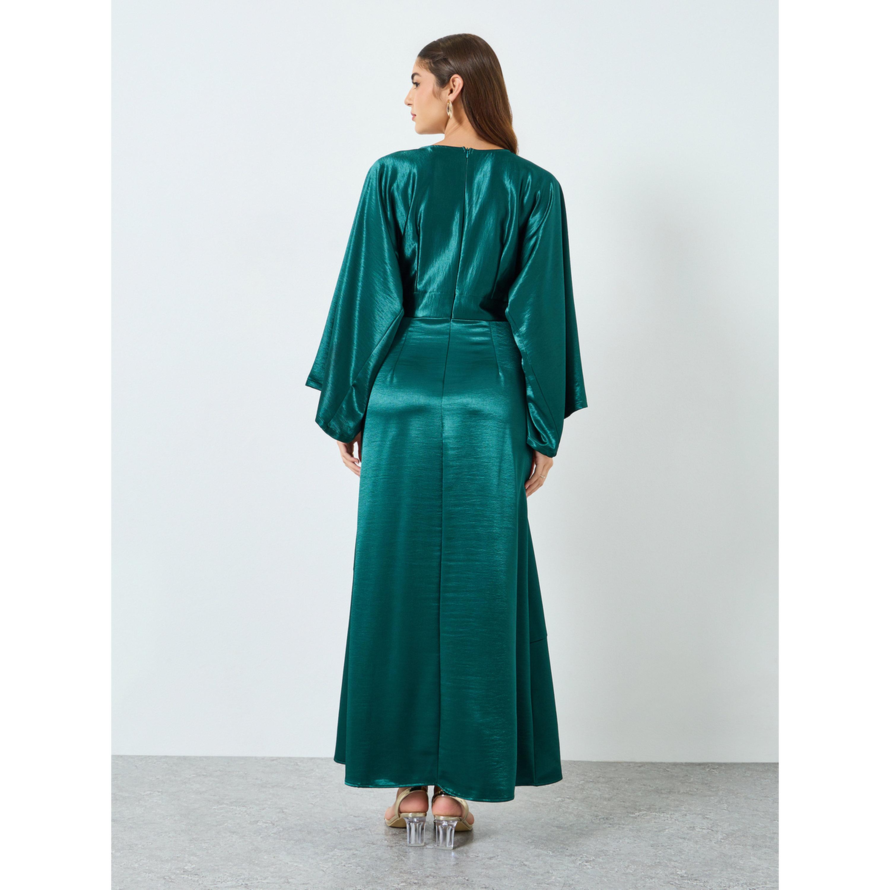 فستان طويل بحافة واسعة بأكمام طويلة-women-clothing-dresses-image-4