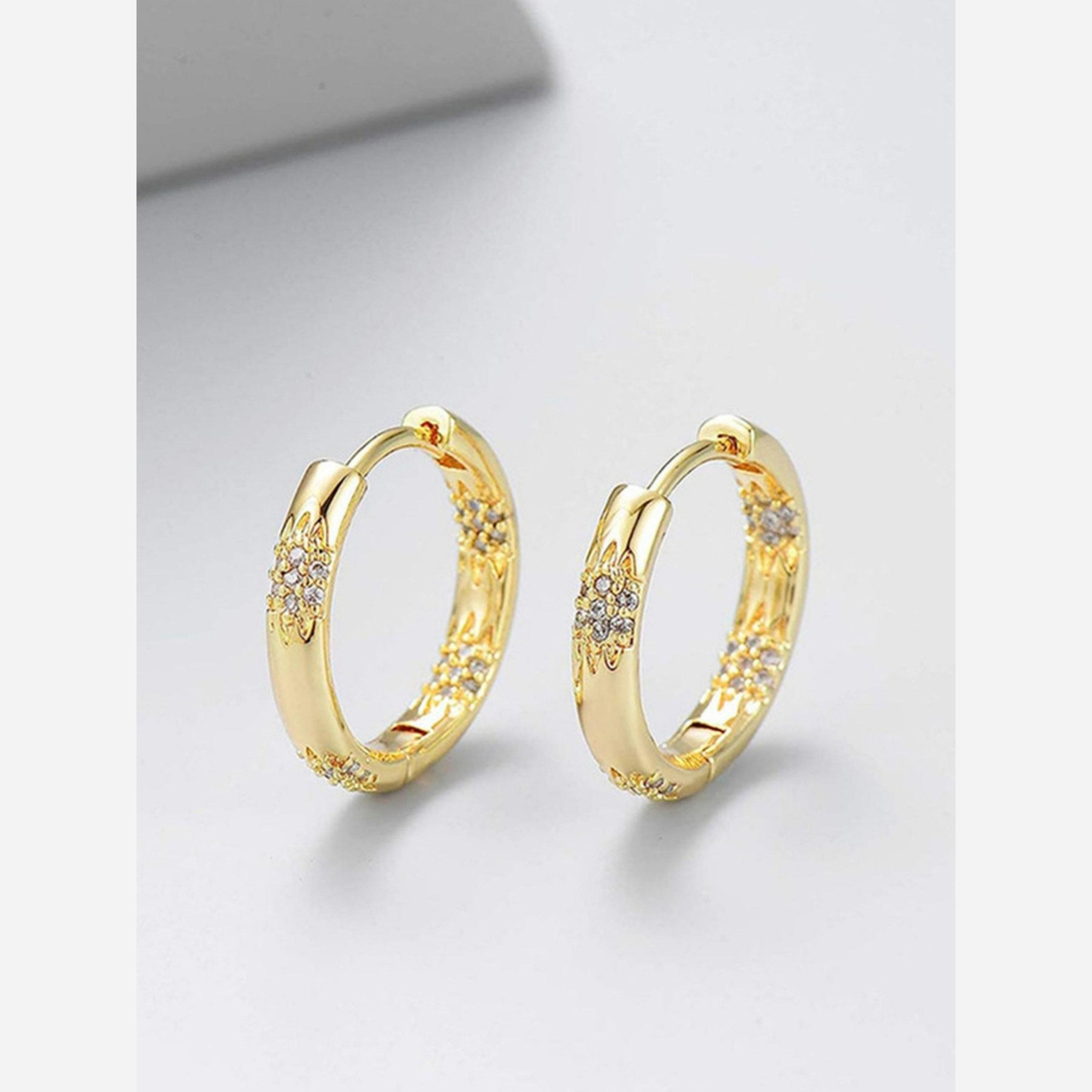 Take Two Inlaid Embellished Hoop Earrings-women-watchesandjewellery-jewellery-earrings-image-3